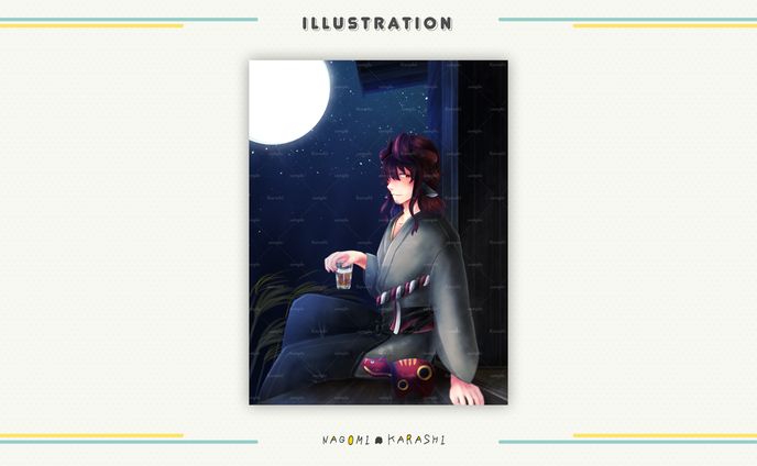 イラスト（マッド塗り）、edm