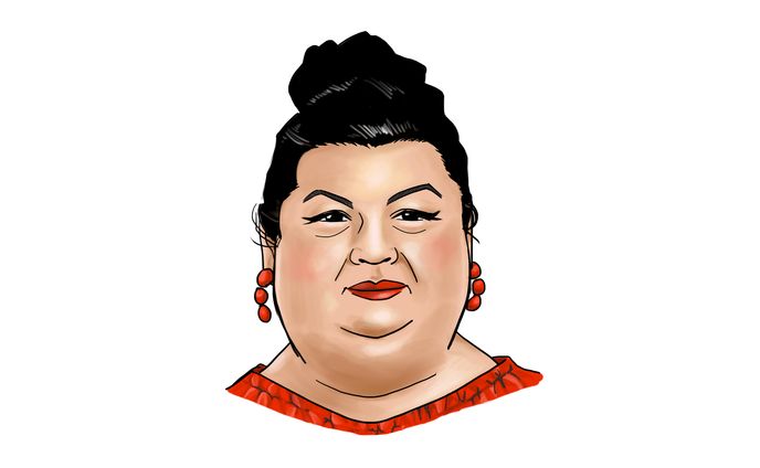 デザイナー、油絵