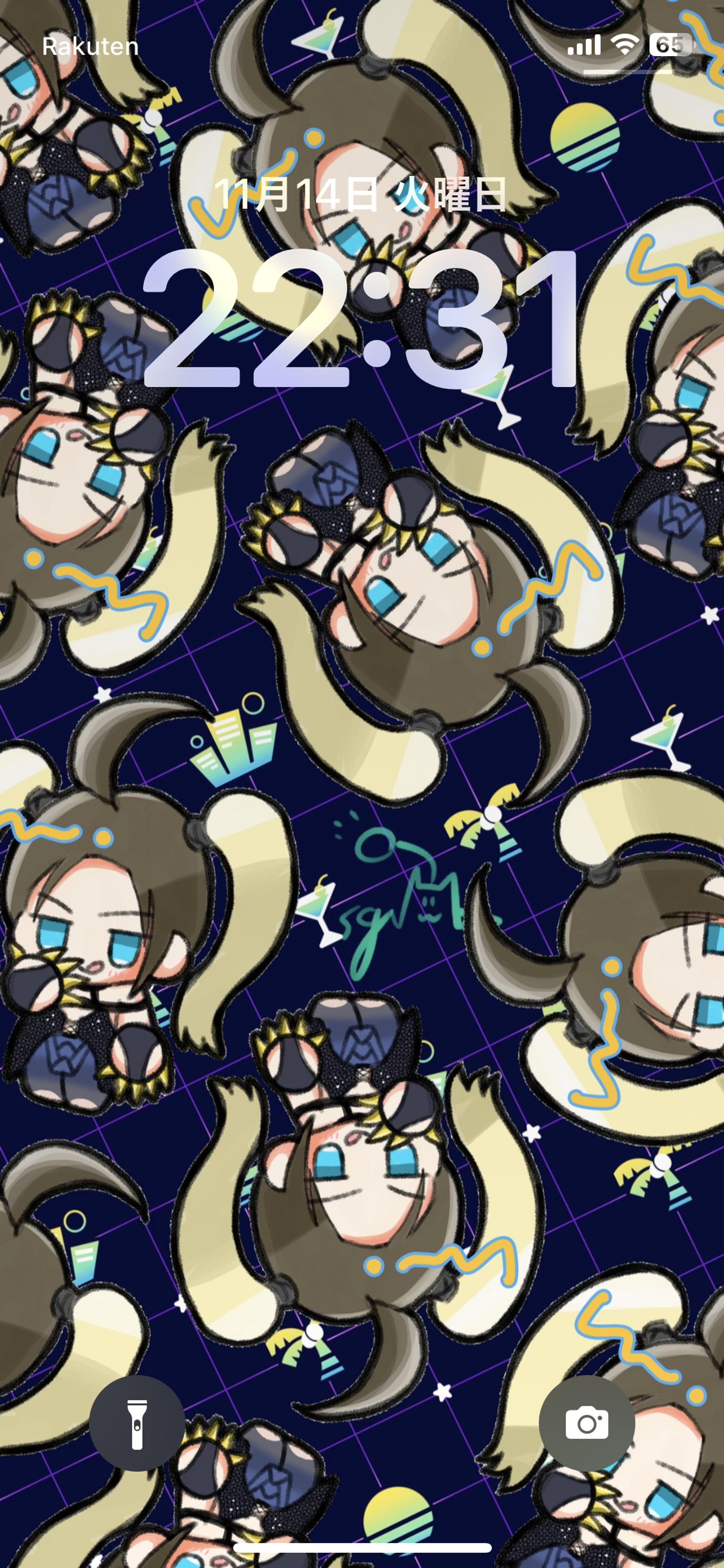 【ご依頼】クライアント様のOCのロック画面-1