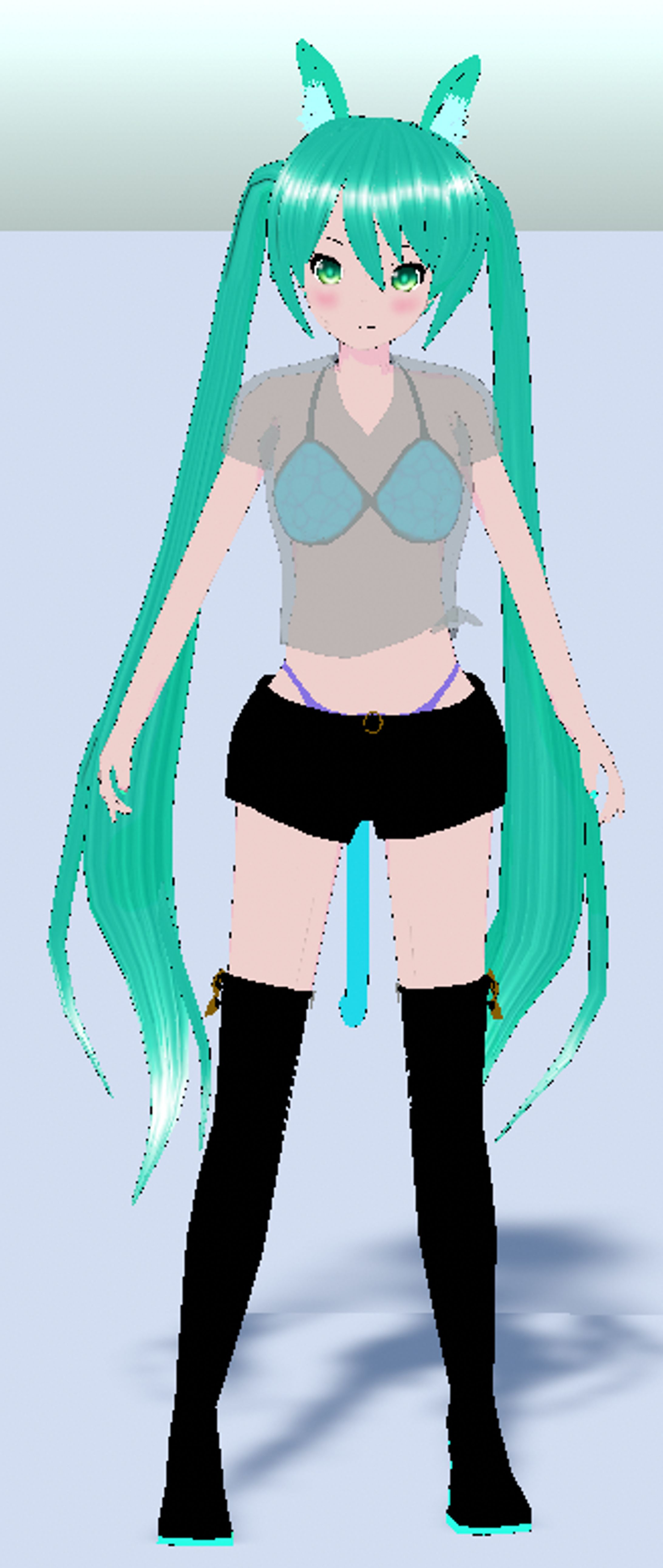 初音ミク　swimsuit・猫ver-1