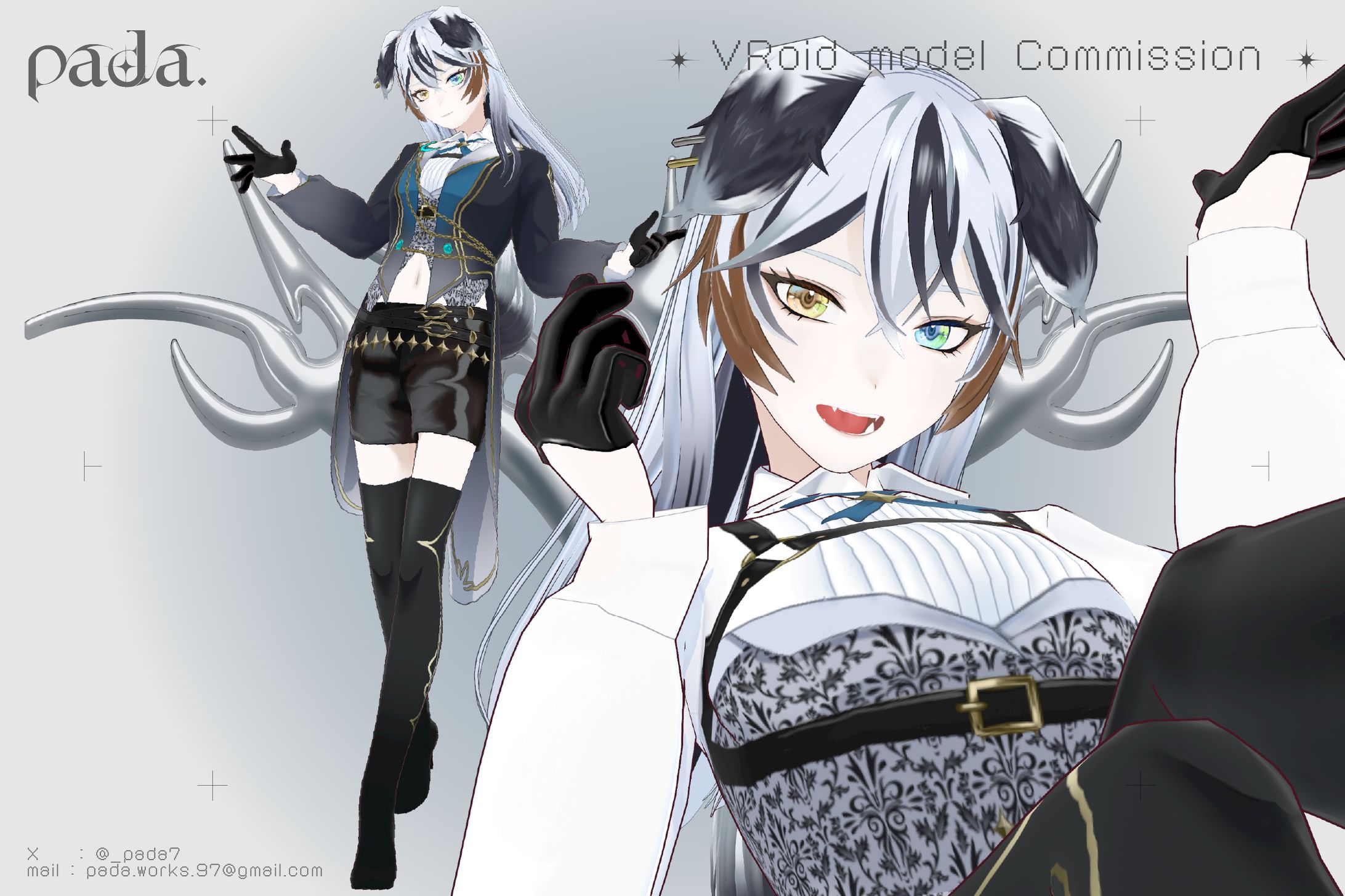VRoid 3D model / 緯月 戌-1