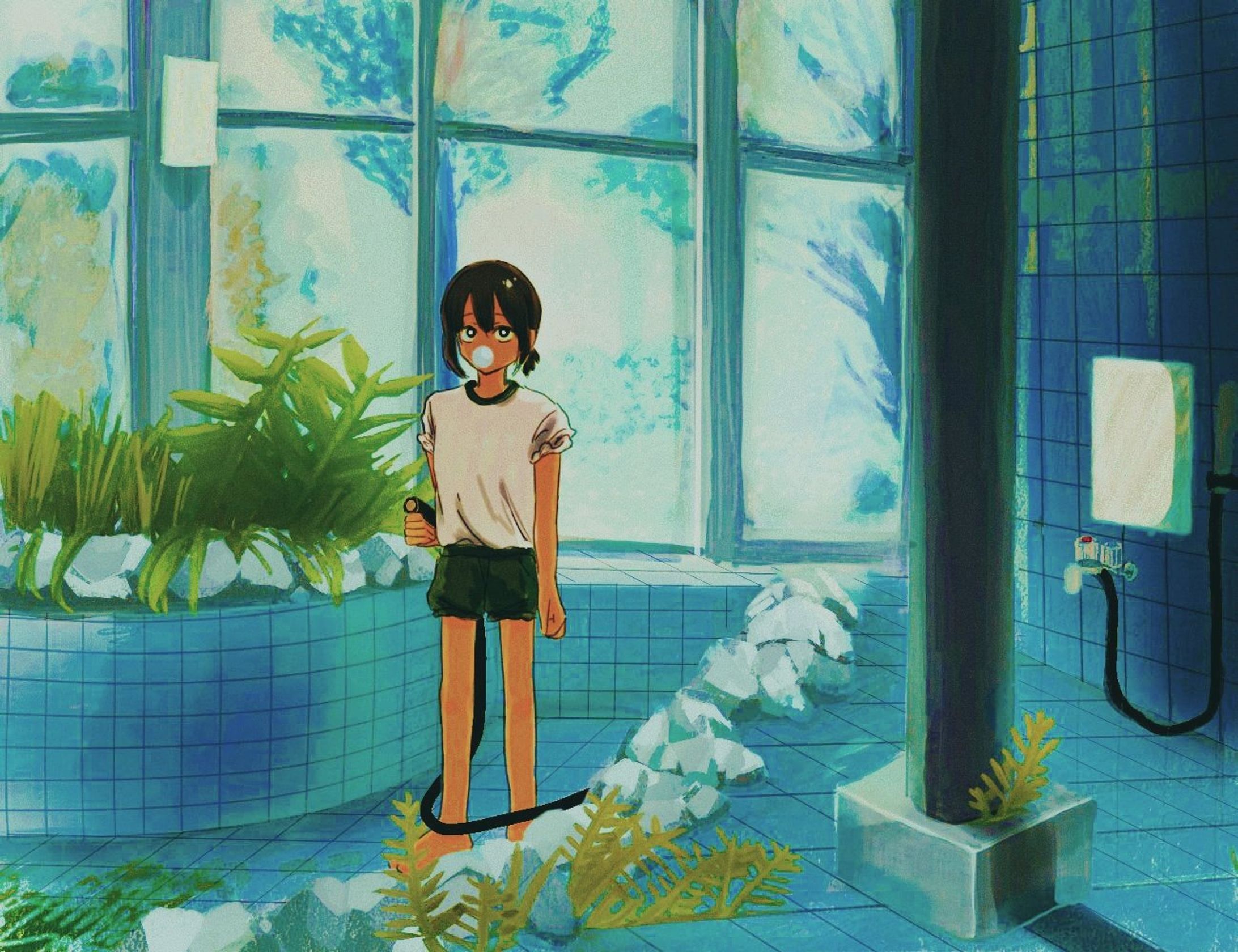 イラスト(背景+人物)-1