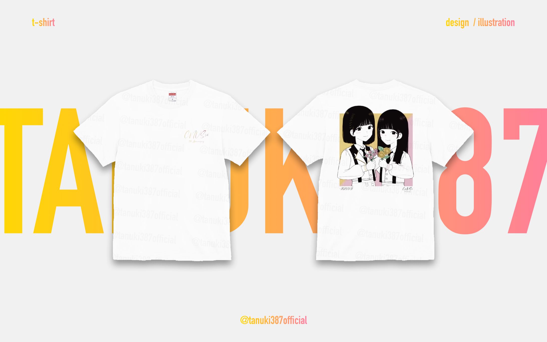 【 Tシャツ 】西野さん橋本さん5周年企画委員様-1