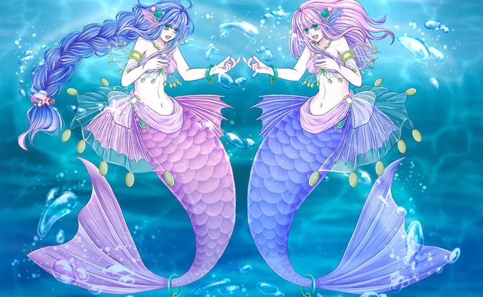 twin mermaid