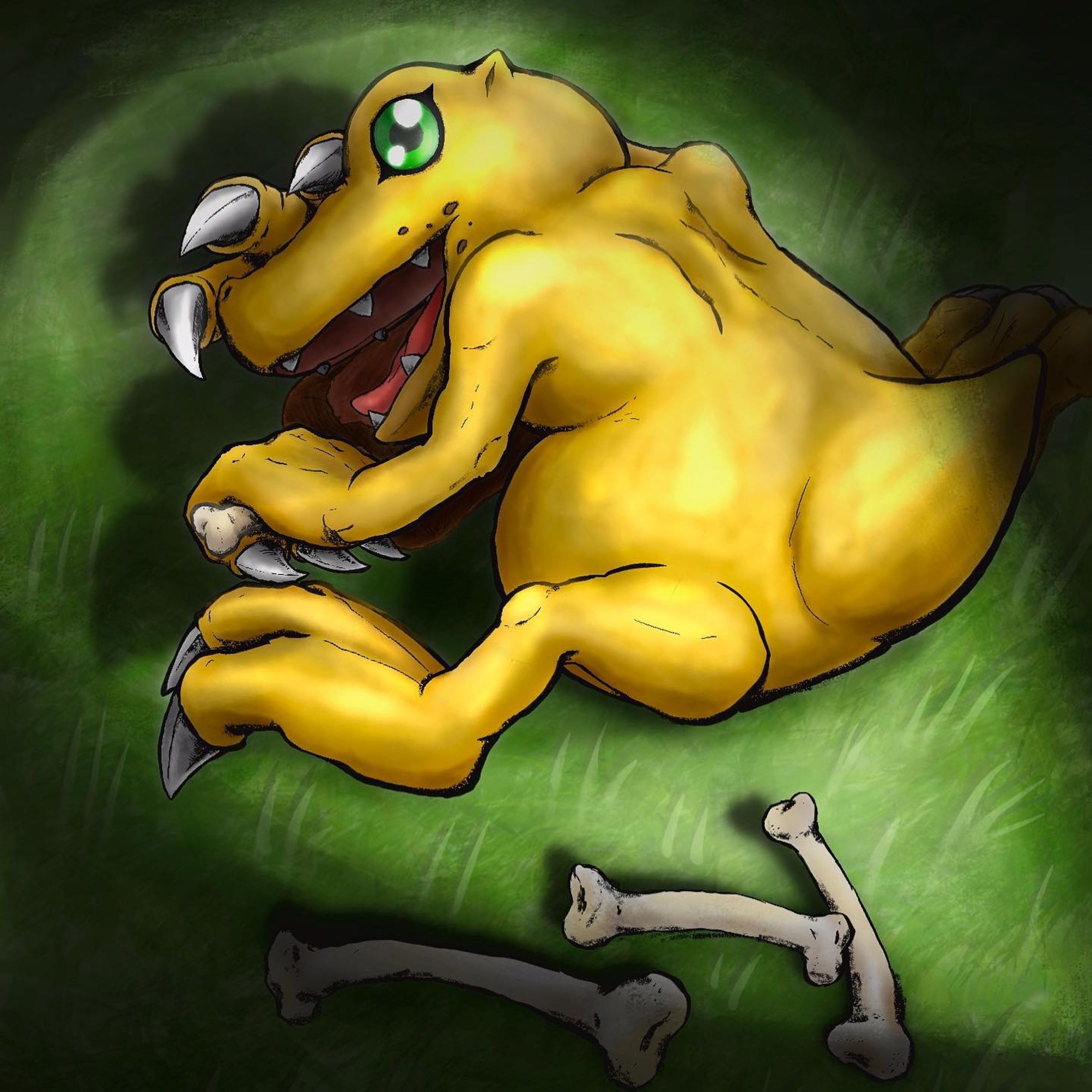 #デジモン #アグモン #digimon #agumon #イラスト #illustration-1