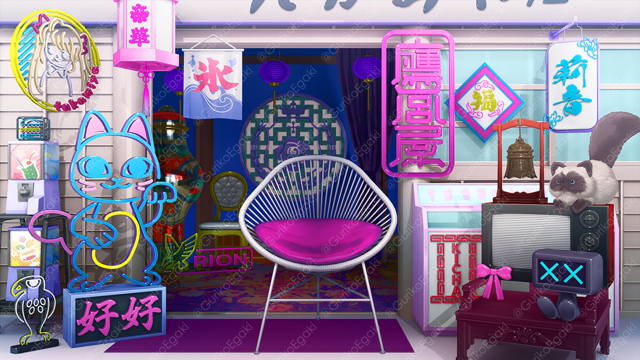 にじさんじ・鷹宮リオンさんのお部屋-1