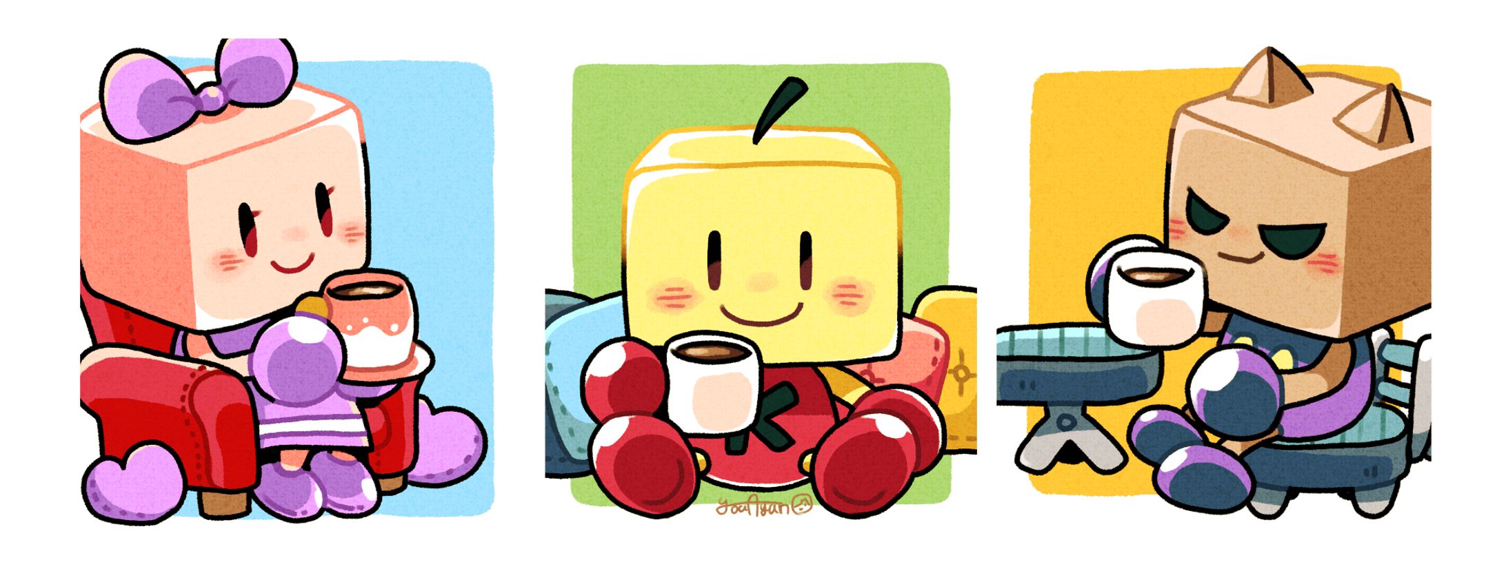 [イラスト]カイロくんコーヒーパッケージ-1