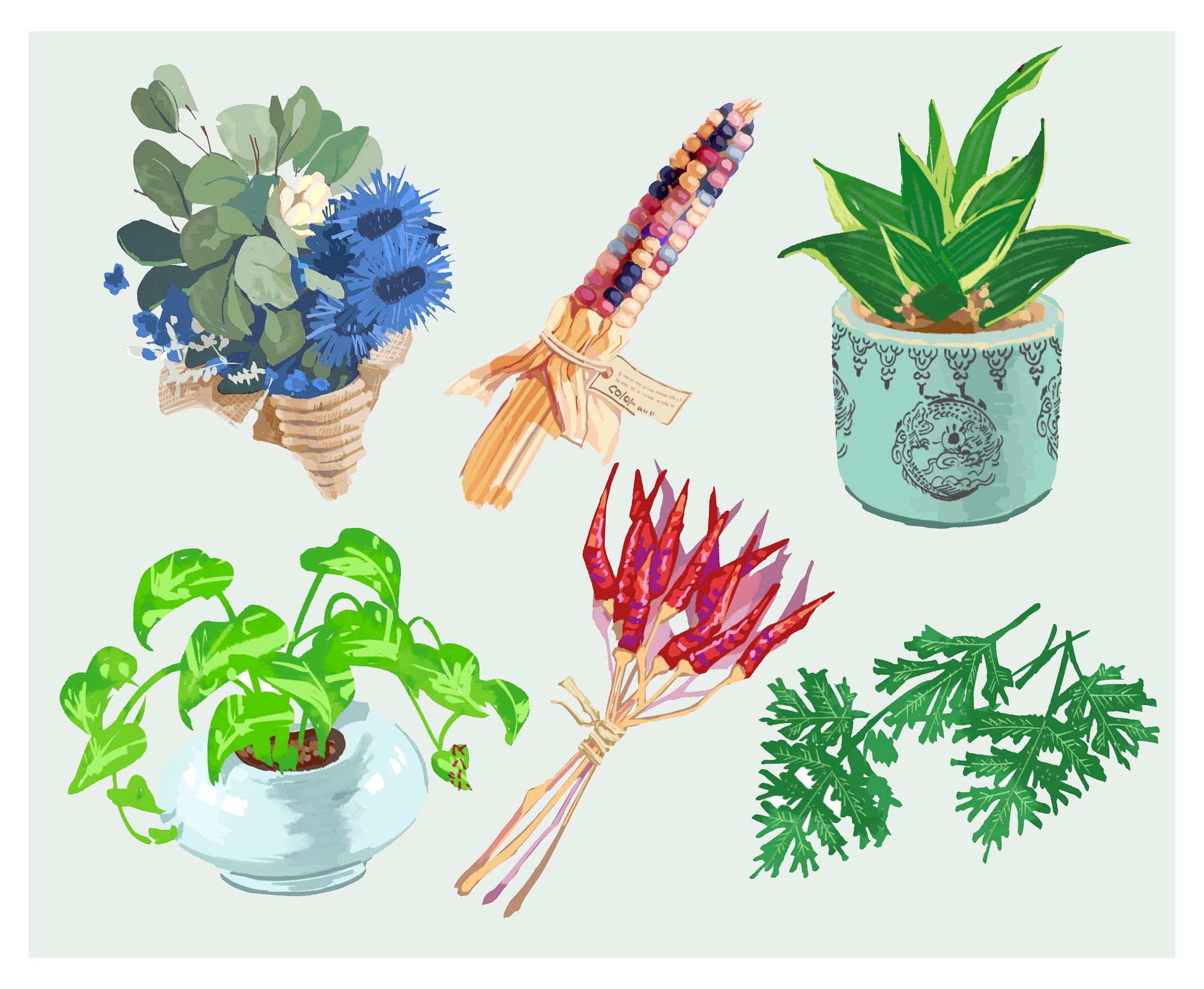 【カットイラスト】植物イラスト-1
