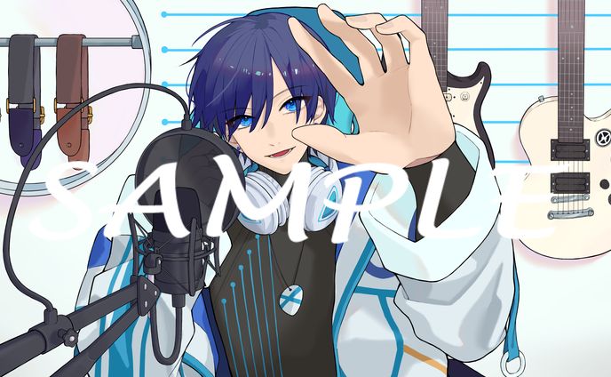 【ご依頼】配信者 筆まめ様/配信用イラスト【2023】