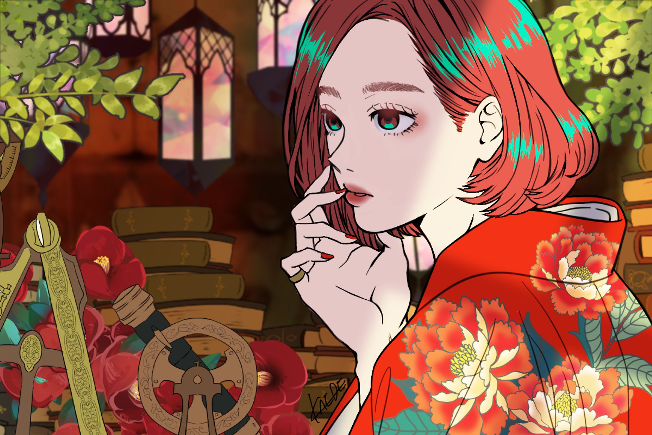 【オリジナル】時を巡る本の住人-1