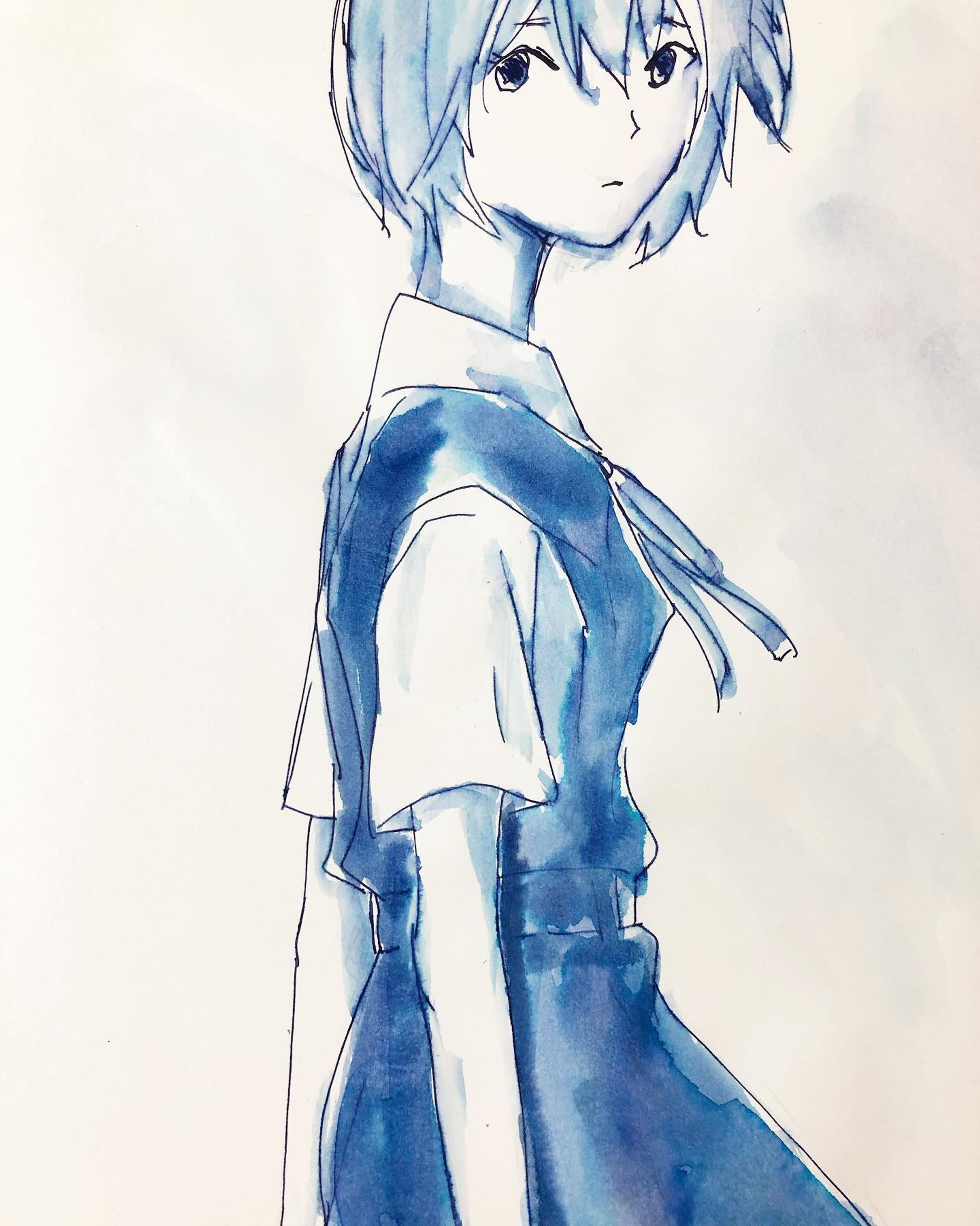 レイちゃん。

#綾波レイ
#エヴァンゲリオン 
#四季織夜長
#万年筆インク-1