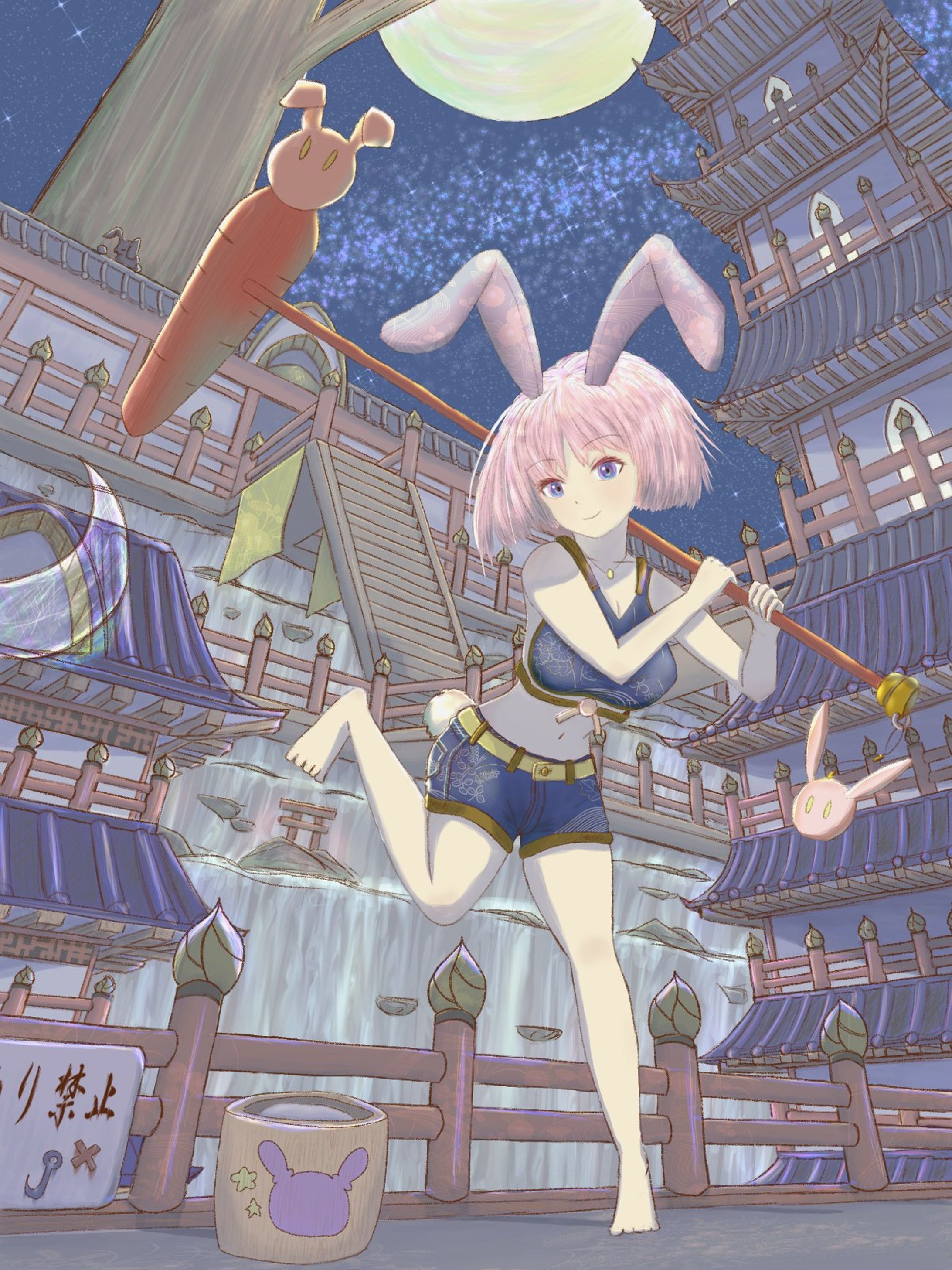 餅つきうさぎ-1