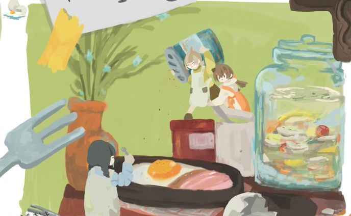 イラスト、キッチン
