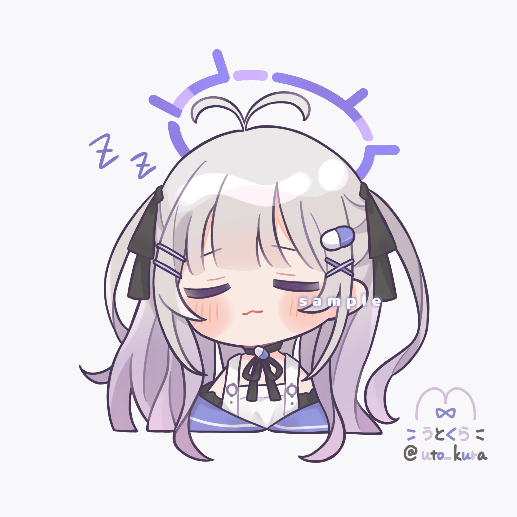 ライブレイド所属 仄闇るみ様 ＳＤイラスト【バストアップ】-1