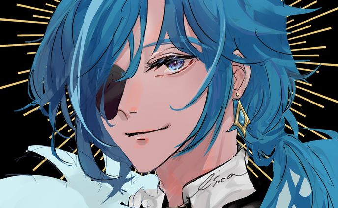 イラスト　デザイン、genshin impact