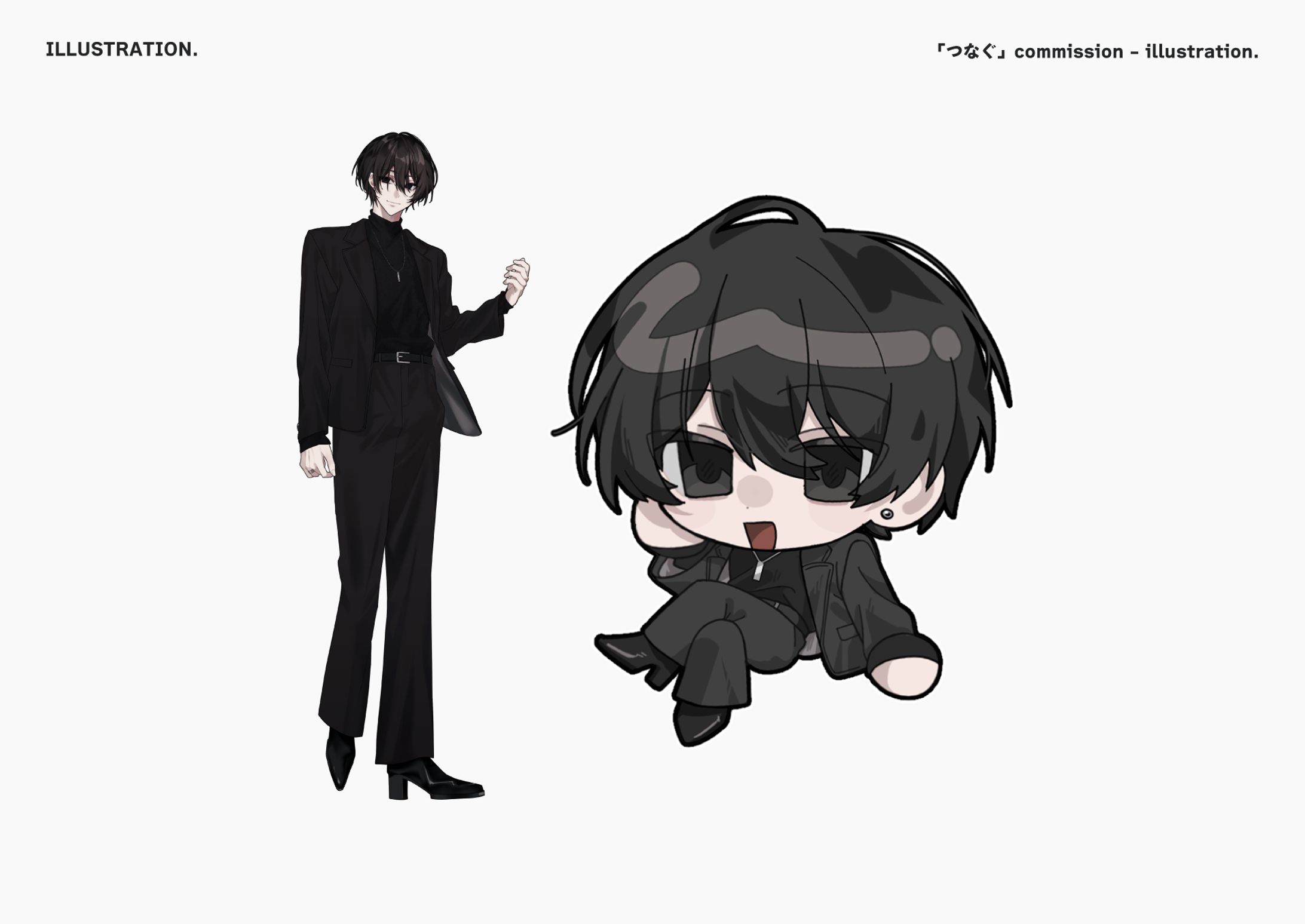 コミッションサイト「SKIMA」ご依頼立ち絵、ゆるSDイラスト-1