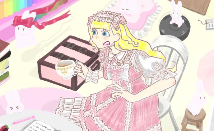 ロリータを着た女の子