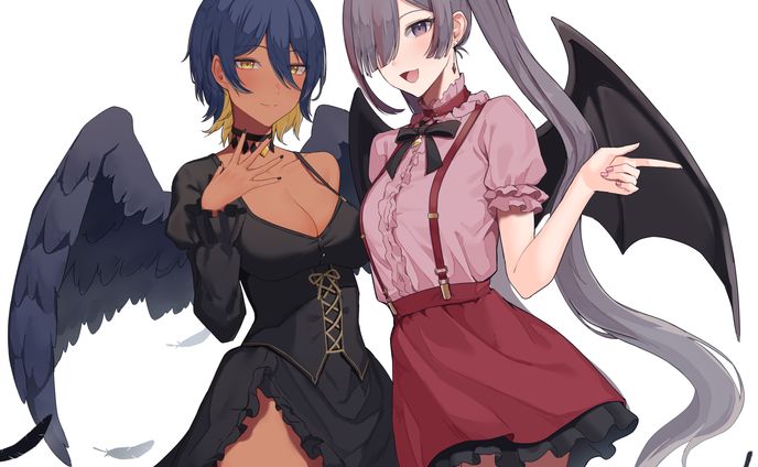 一枚絵、キャラクターイラスト