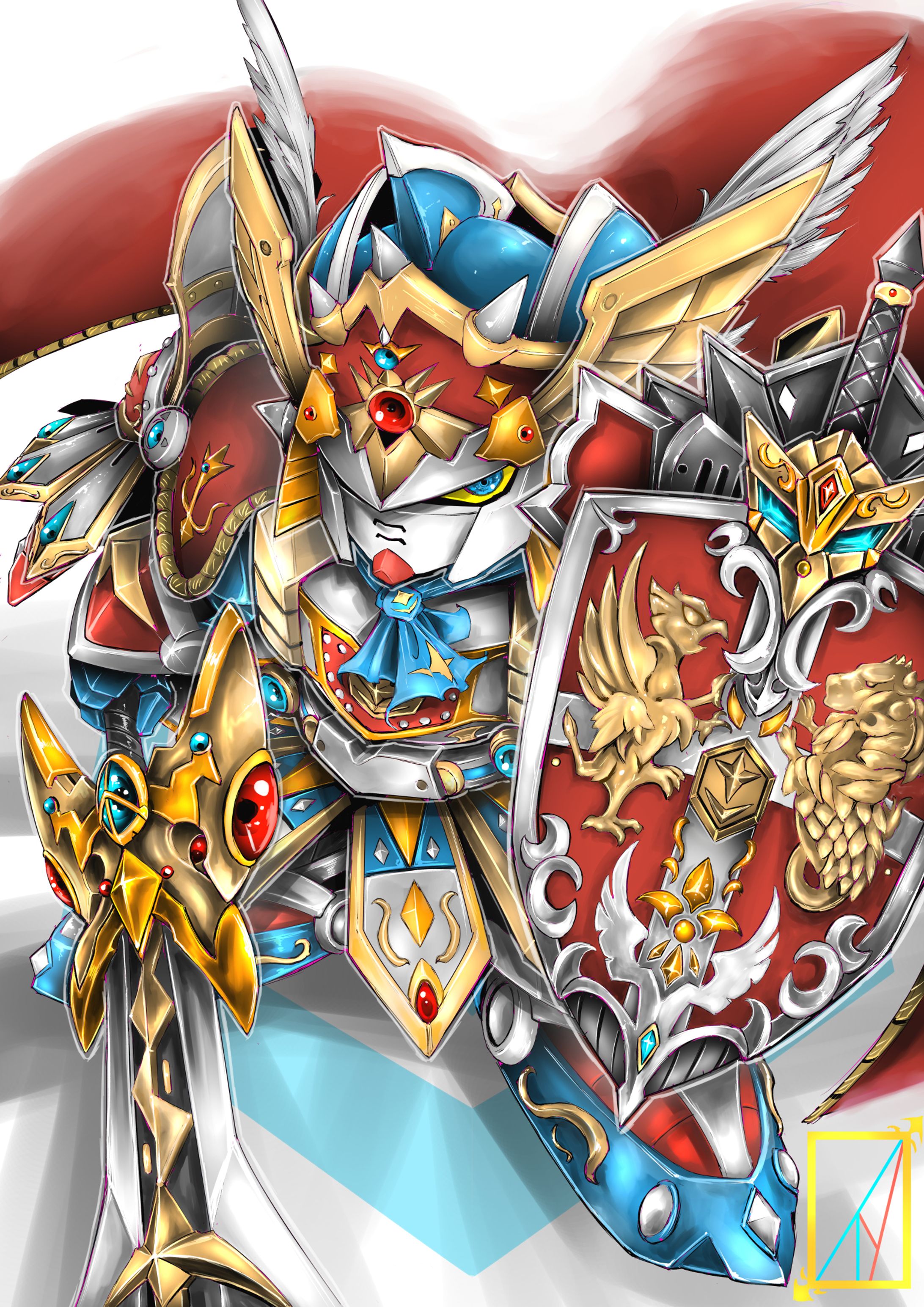 趣味で描いたキングガンダムⅡ-1