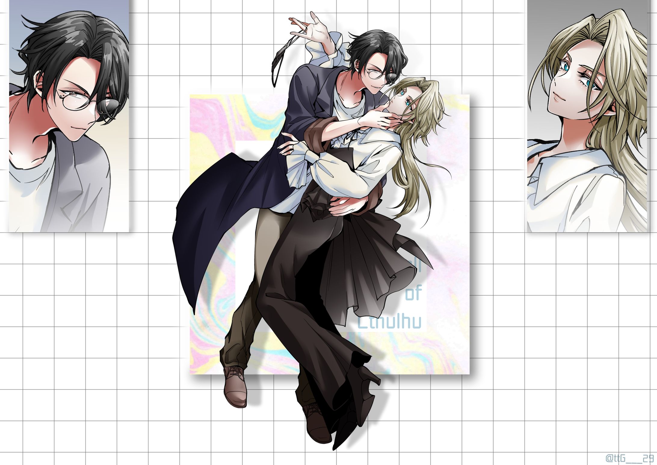 2025年　依頼立ち絵　二人組+a-1