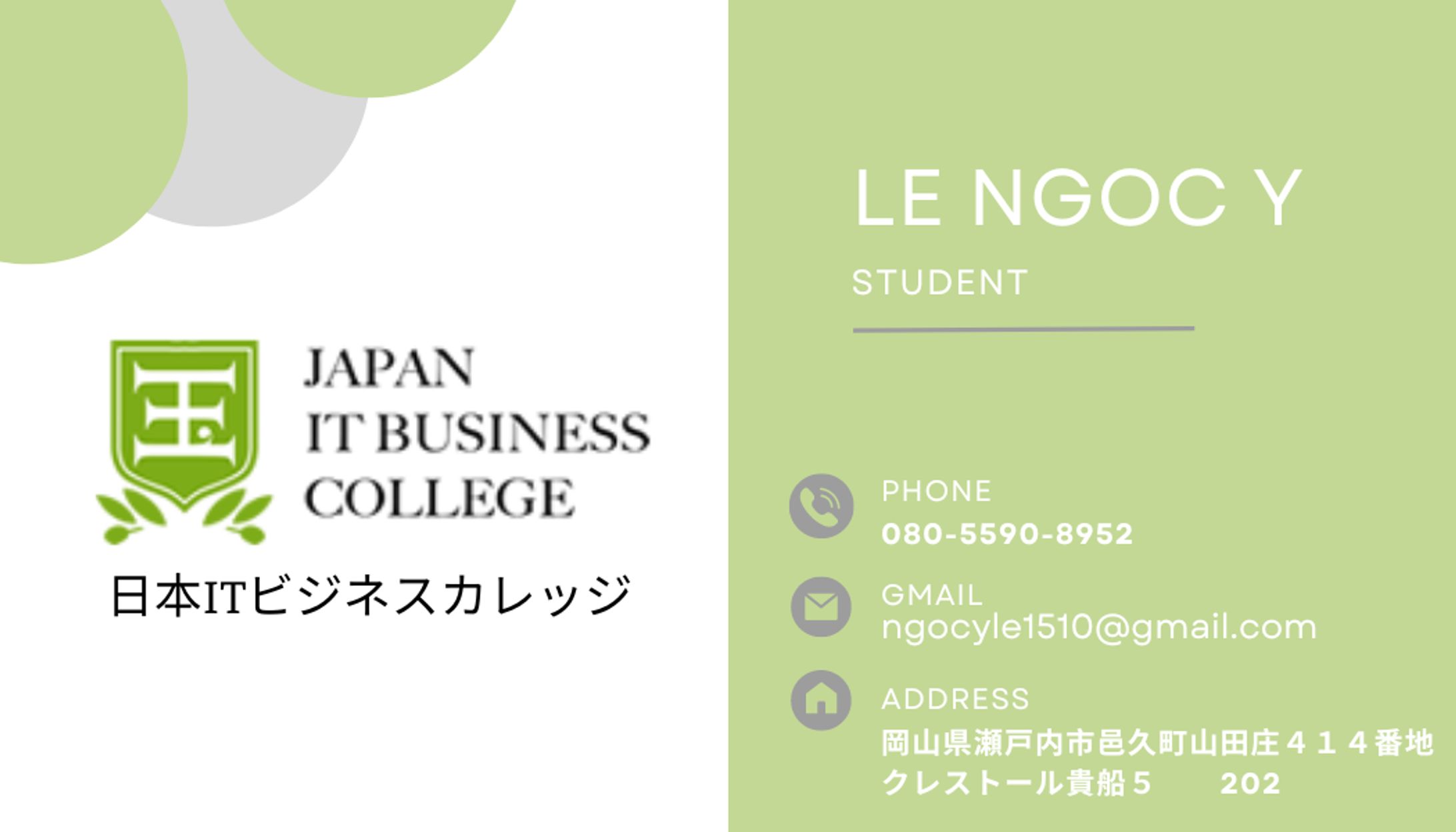 LE NGOC Y NAME CARD-1
