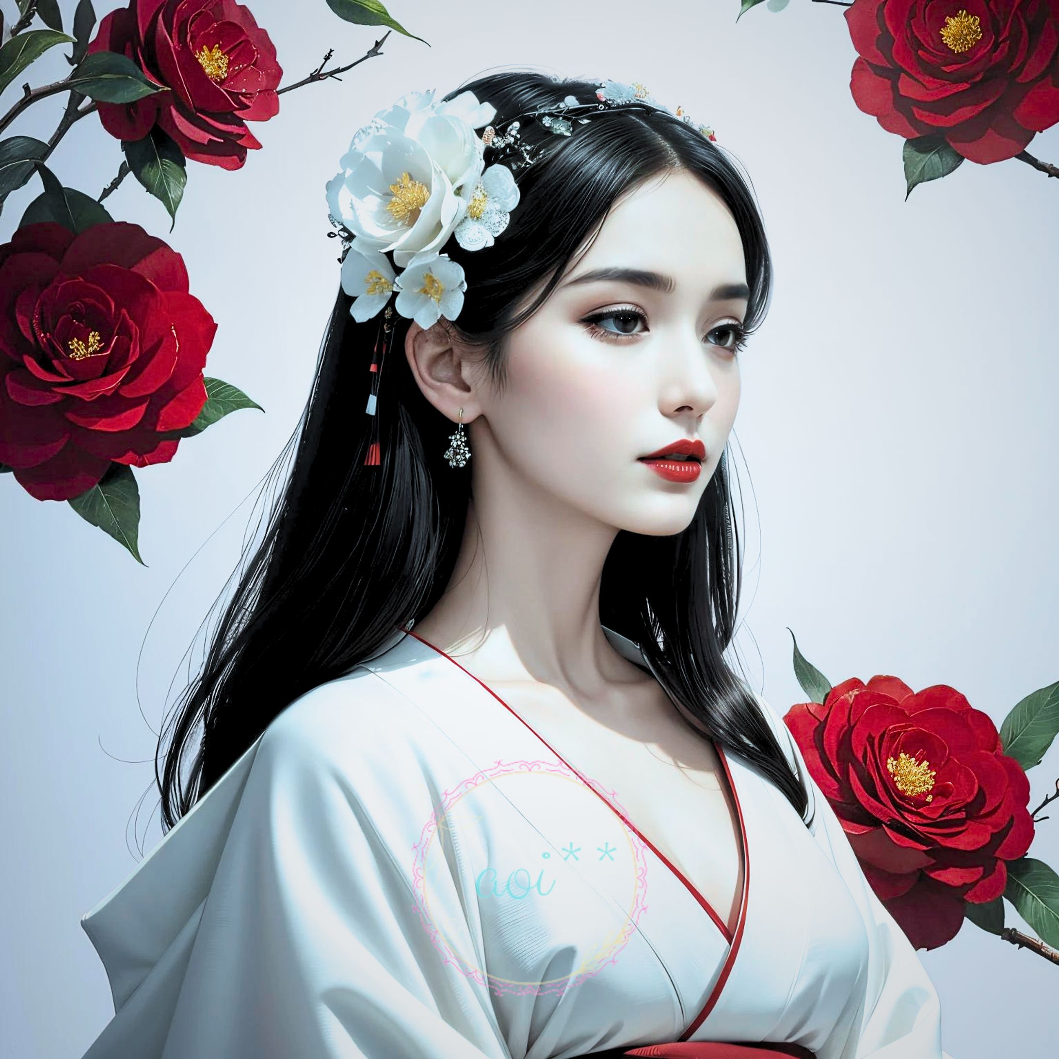 花と少女（aloof beauty）-1