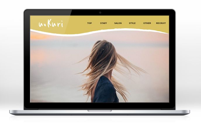 美容室のWEBサイト