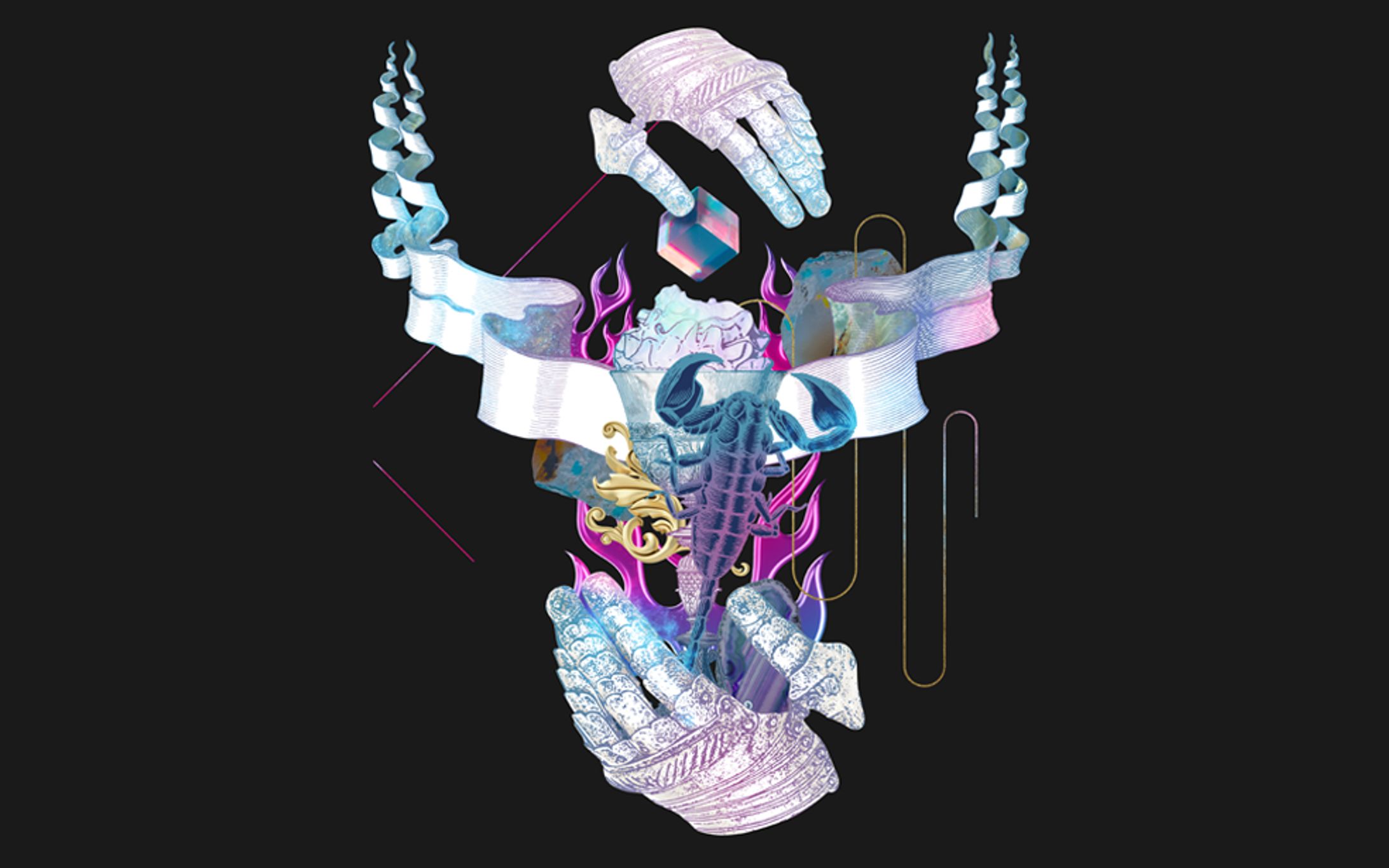 TheRoyalDirty　グラフィックシャツデザイン　Scorpionparfait-1