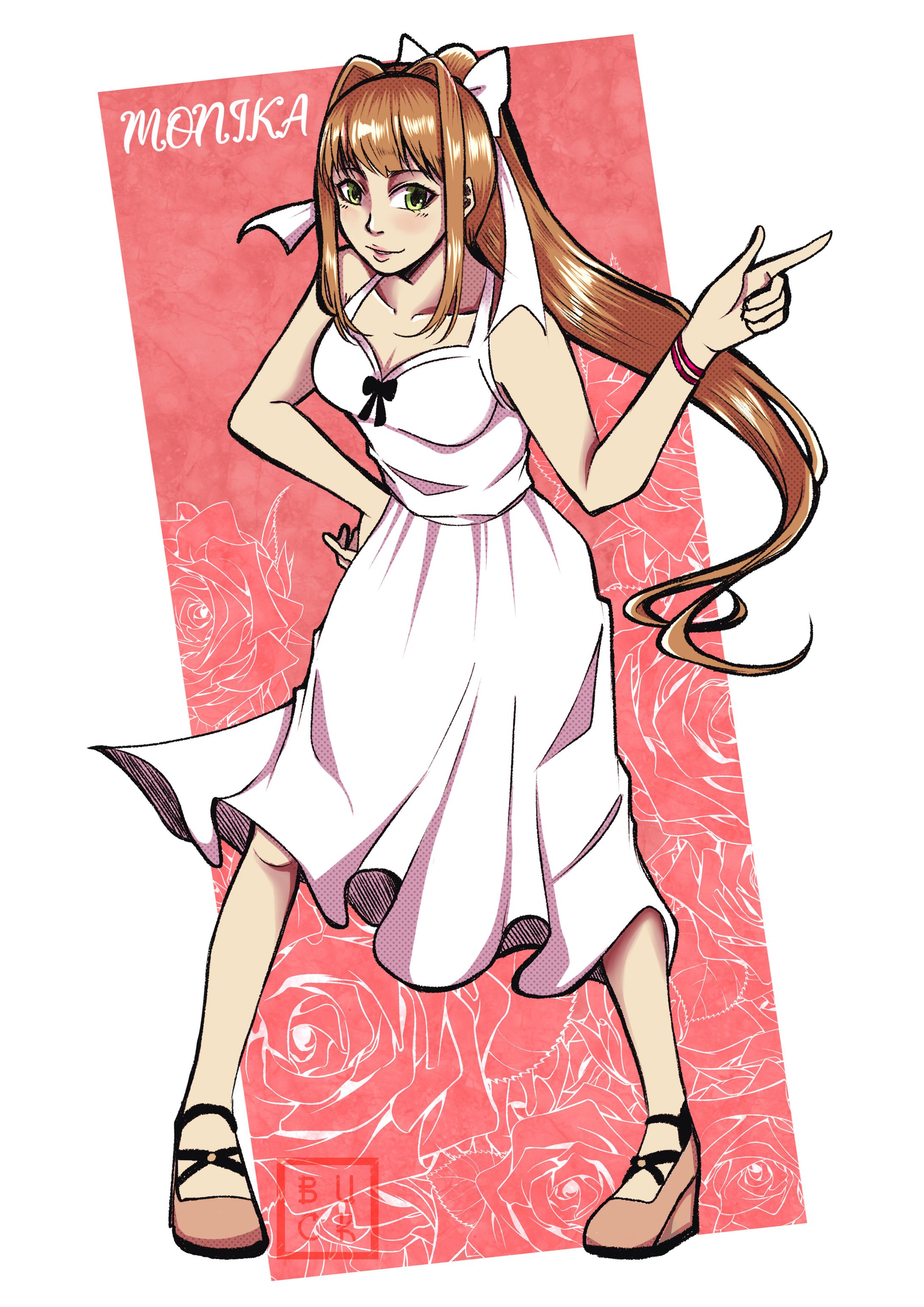 Commission Work - Monika from DDLC-1