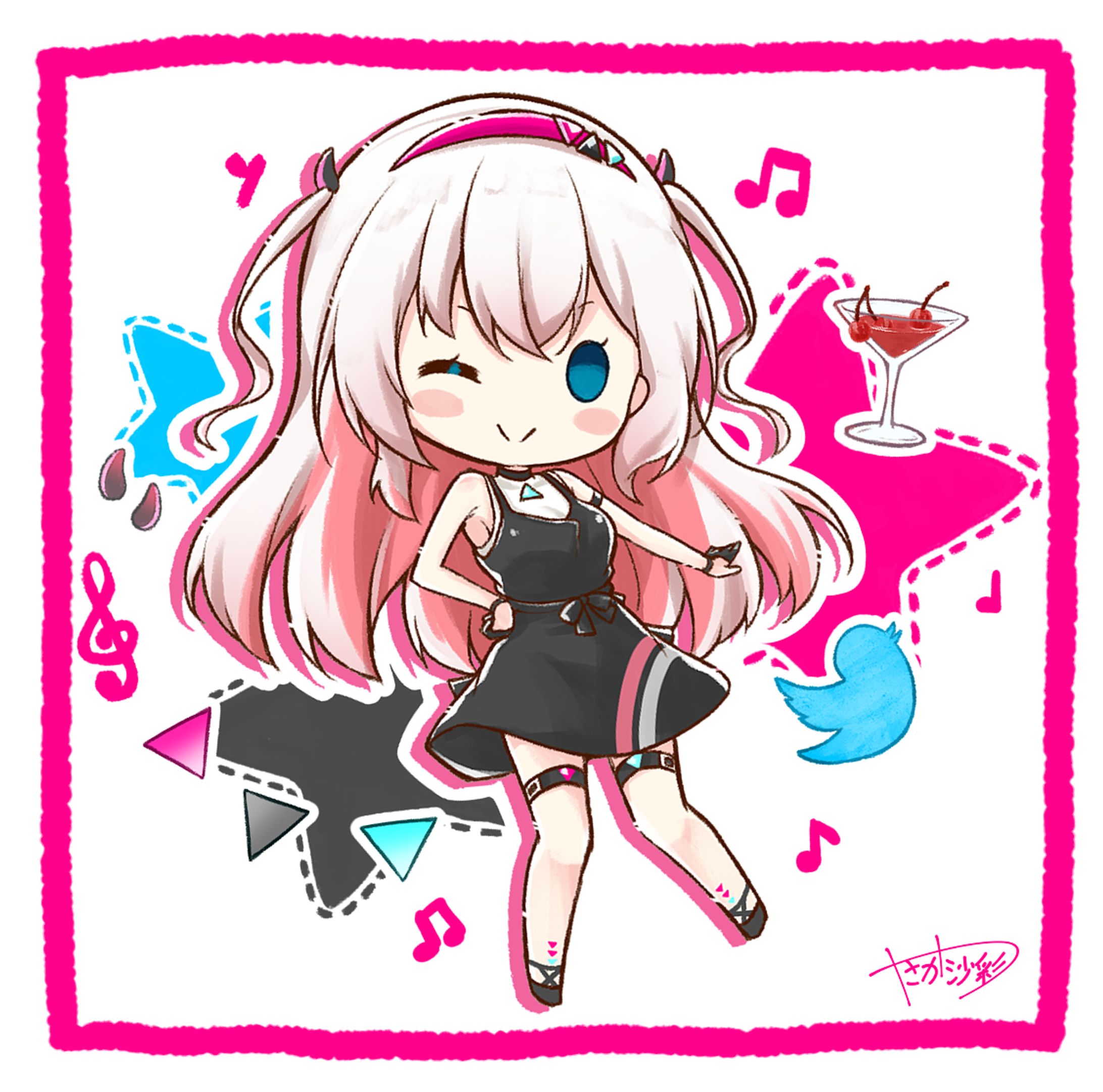 結目ユイ様　ラグアート風SDファンアートイラスト-1