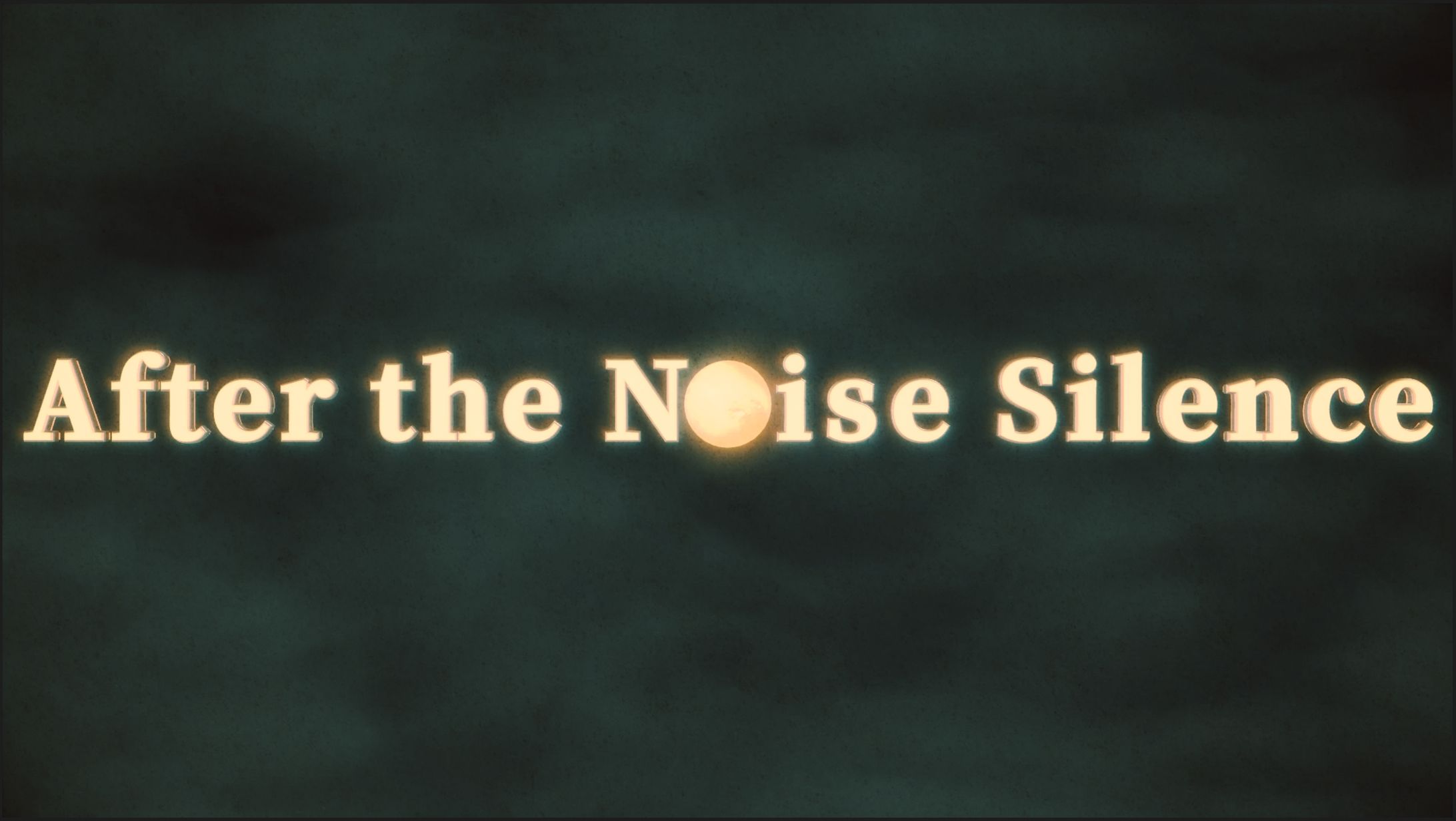 そこから同じ円形である月へと変化。文字の一つへと落ちてゆき、ロゴを形成。霧と夜、月で静けさを演出。動きは最小限にしている。
