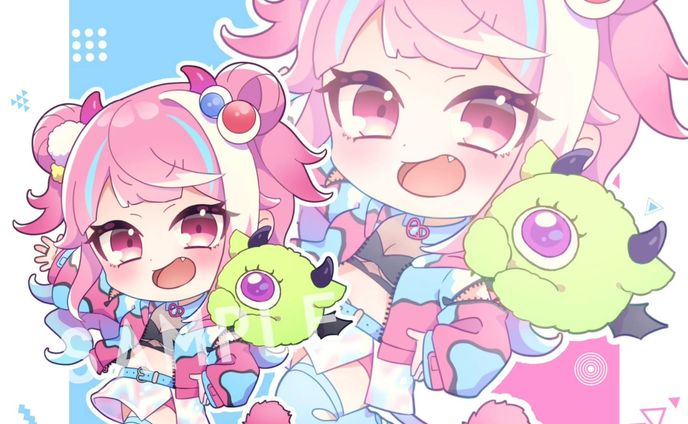 XでのSDプレゼント企画のイラスト完成です！☺️
応募して下さった方々ありがとうございました！

9月末もイラスト練習のため企画を行うと思うのでXにてよろしくお願い致します🌷✨

#illustration
#sdキャラ 
#ミニキャラ 
#イラスト依頼 
#vtuber #iriam 
#vライバー