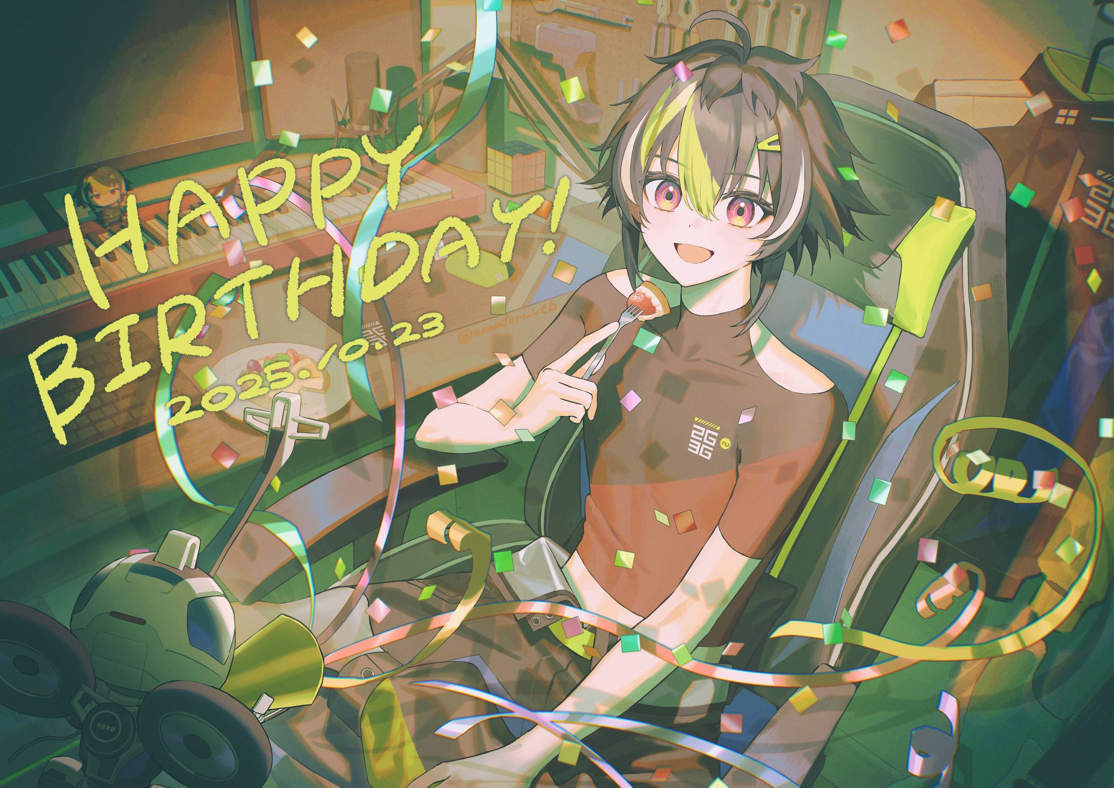 伊波ライさん誕生日記念応援広告イラスト①-1