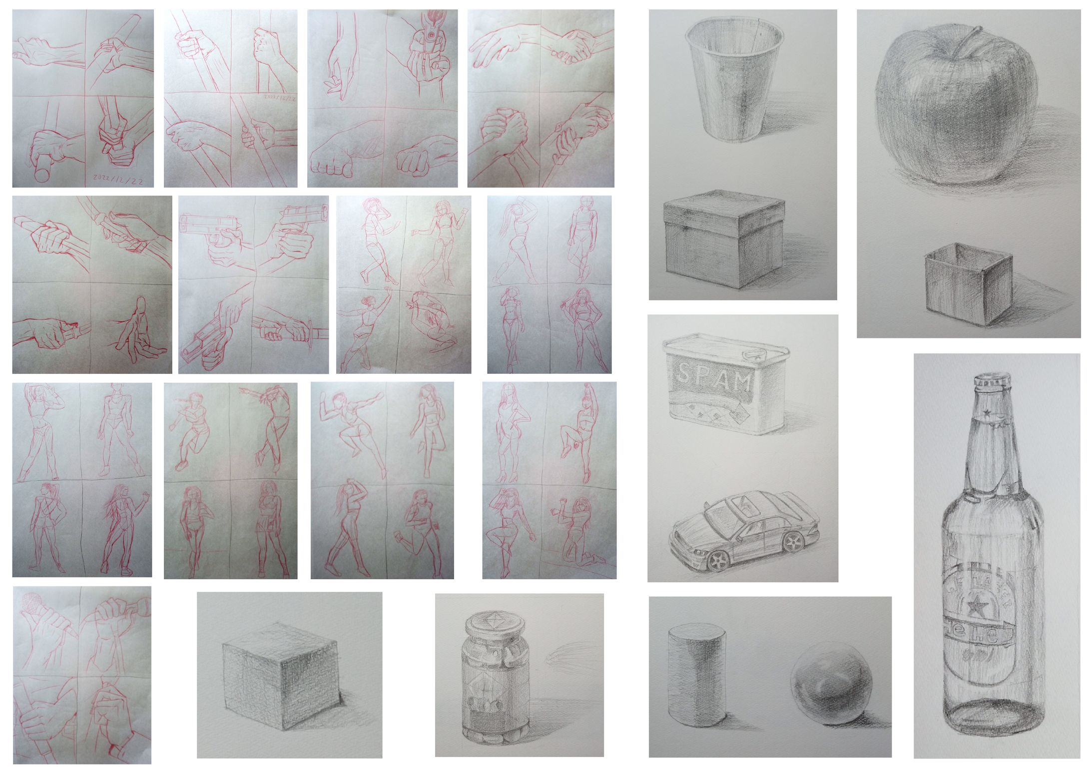 クロッキー、デッサン-1