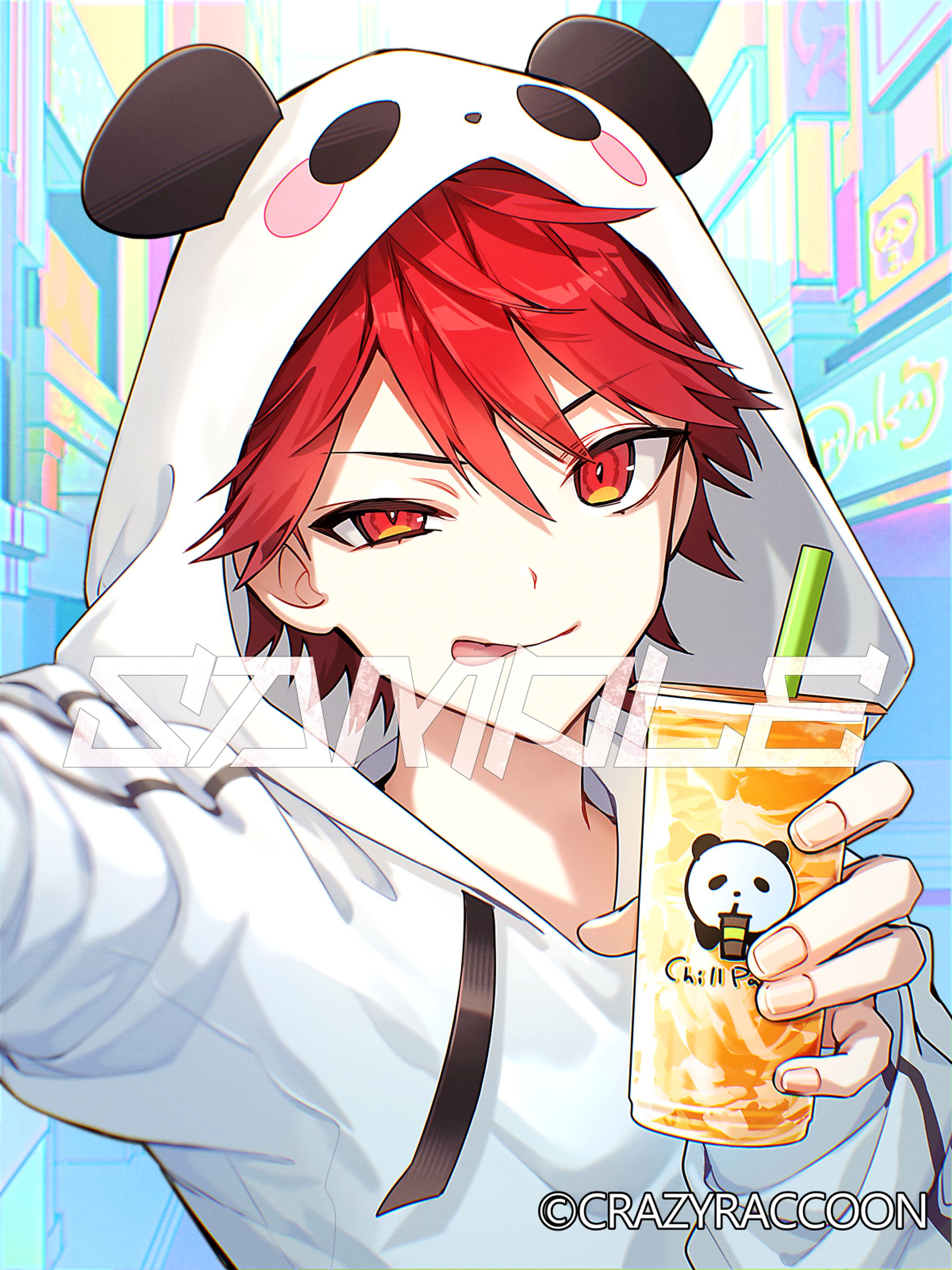 Crazy Raccoon所属rion様誕生日記念グッズ(カードイラスト)