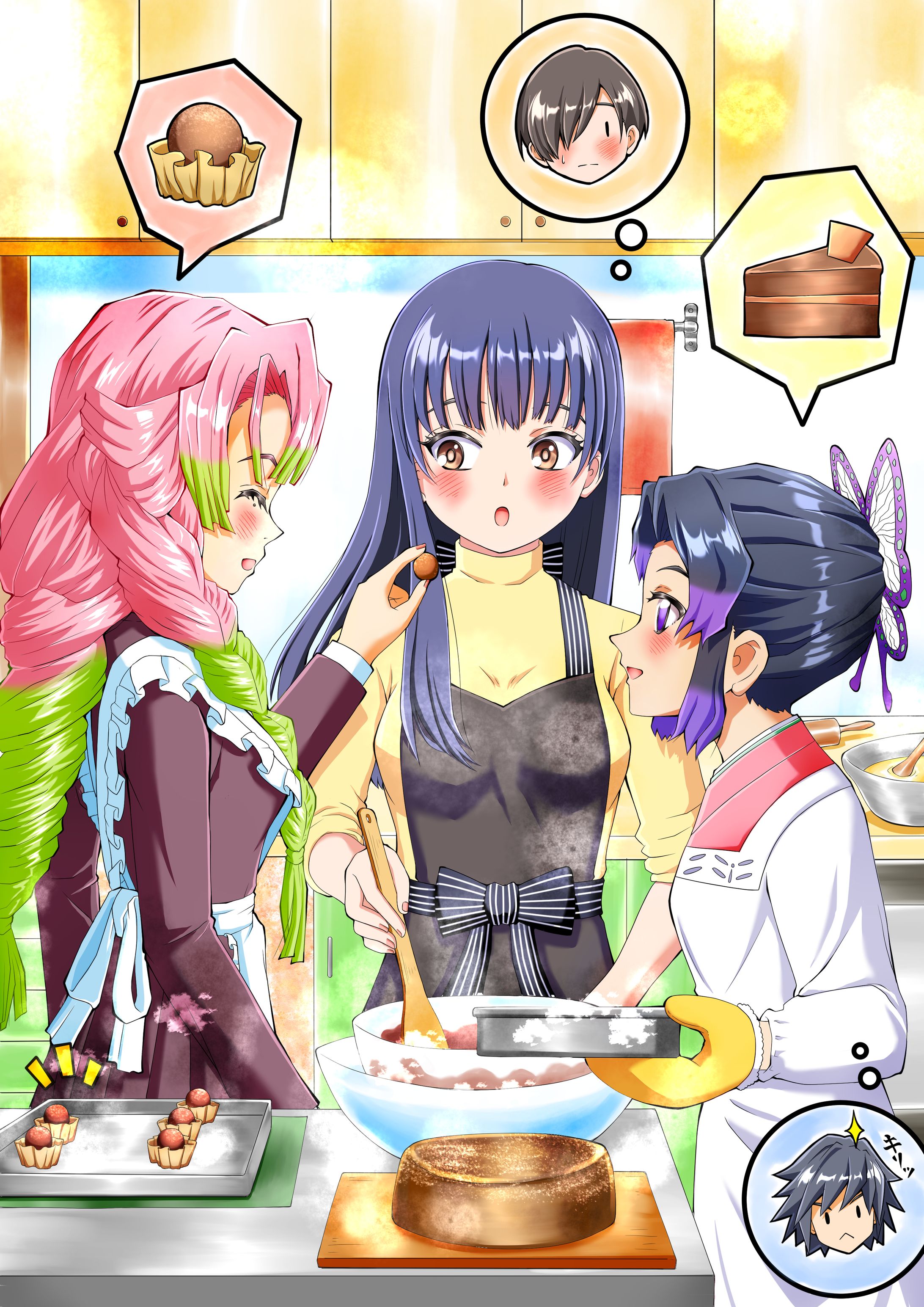 胡蝶さんと甘露寺さんと山田さん-1