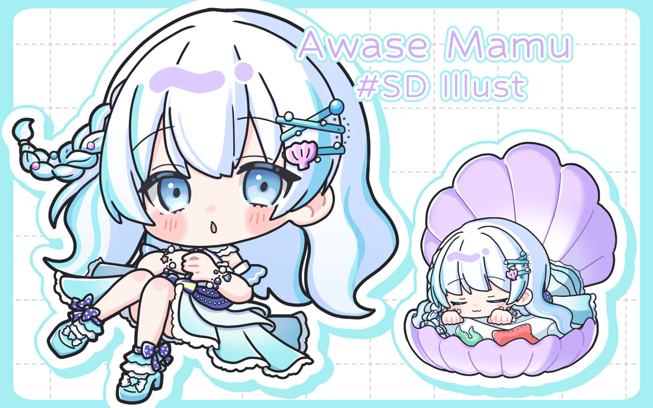 泡瀬まむ様 / シンプルSDイラスト-1