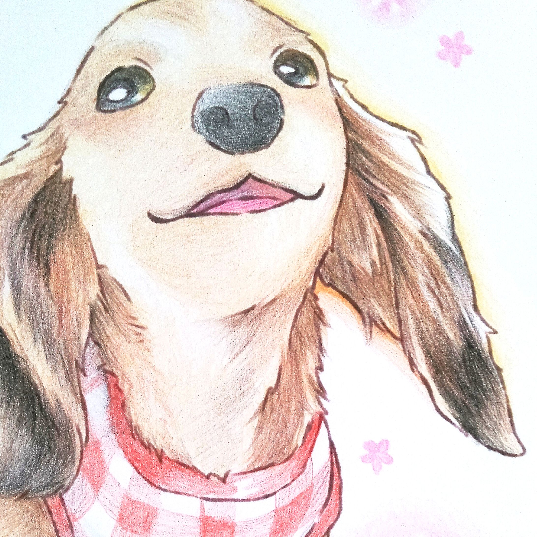 犬＿似顔絵-1