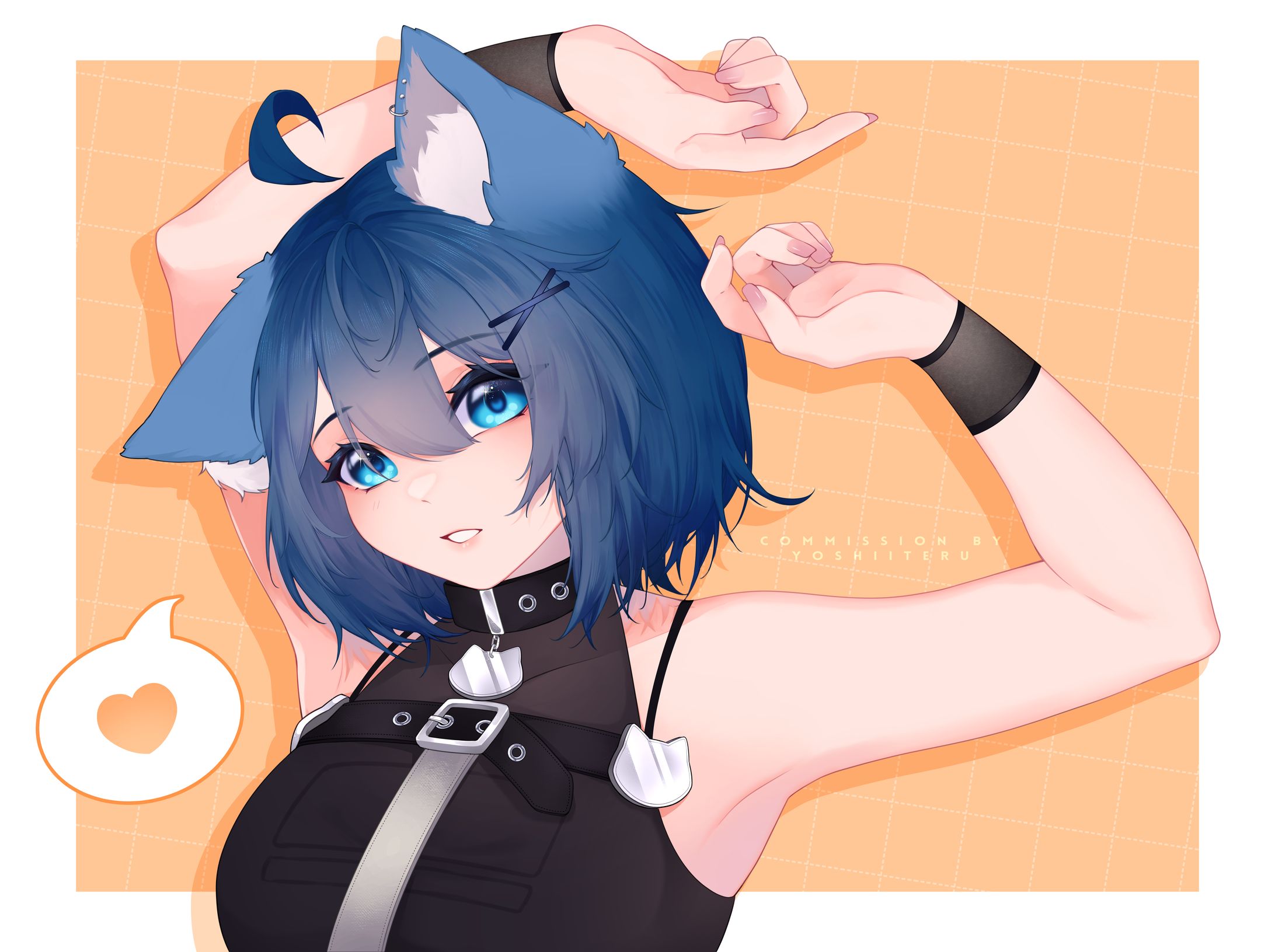 TsunamiCatVT Bust character artwork-1