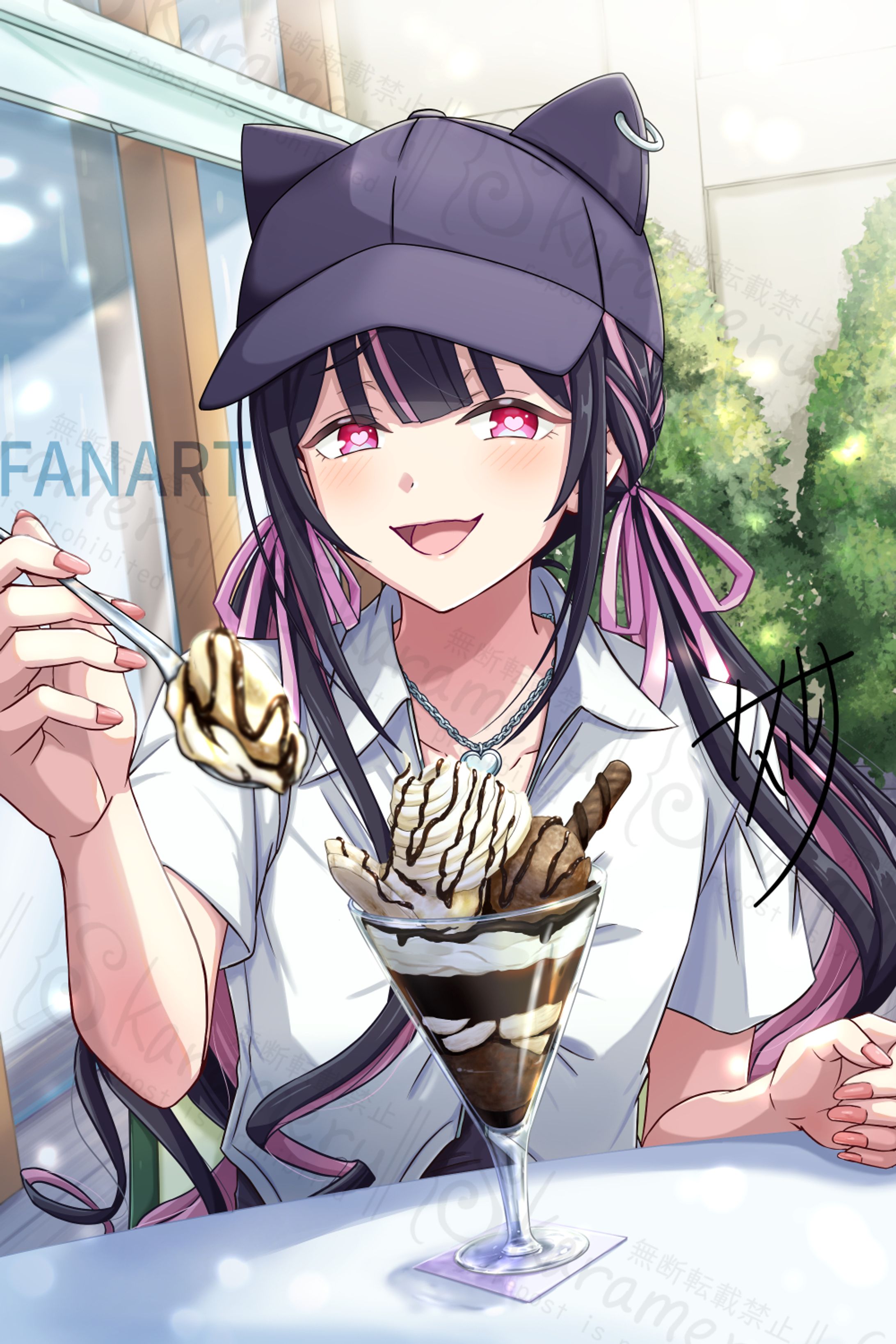ファンアート　乃依　あーん♡-1