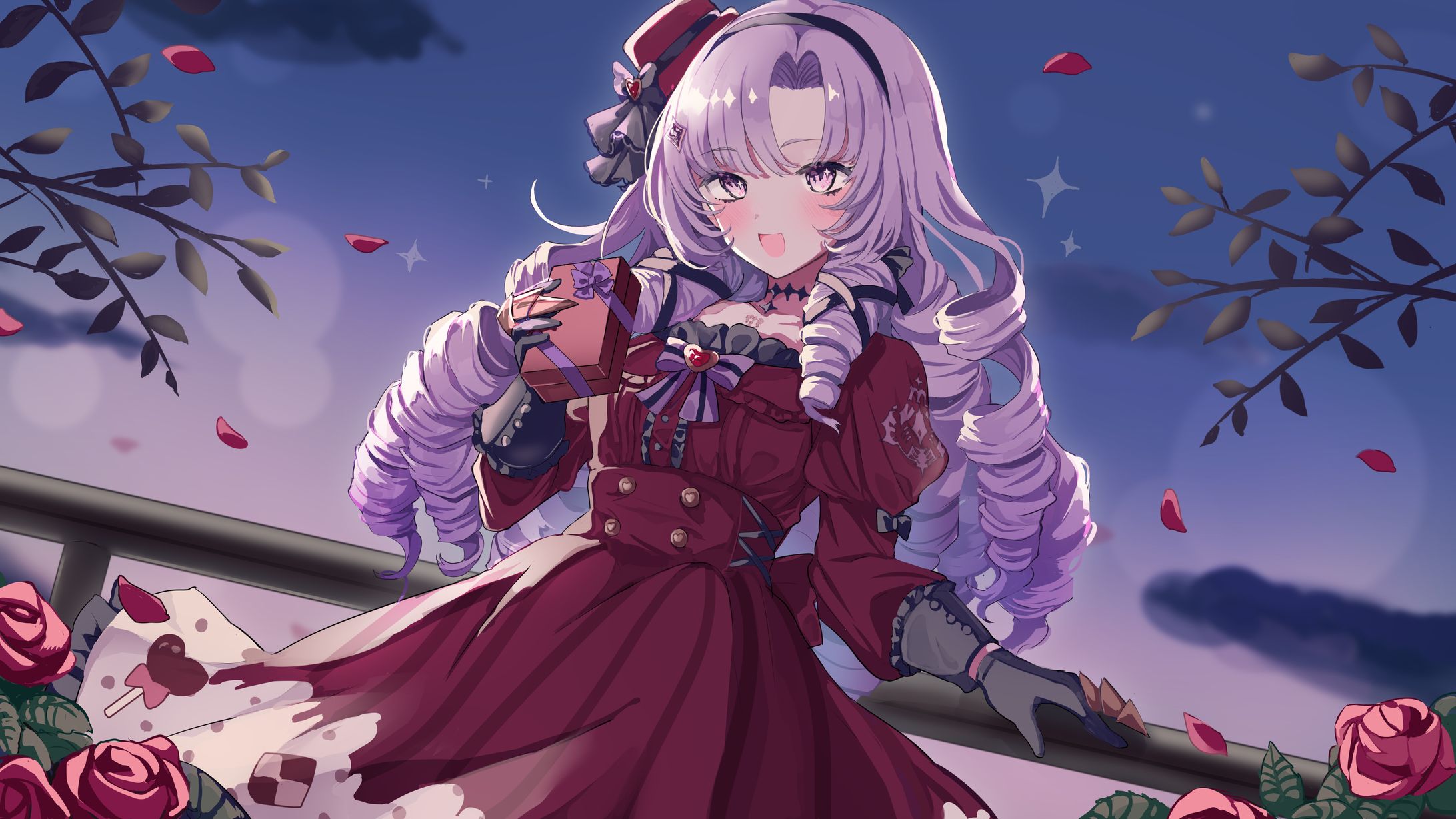 壱百満天原サロメ様バレンタイン用イラスト-1