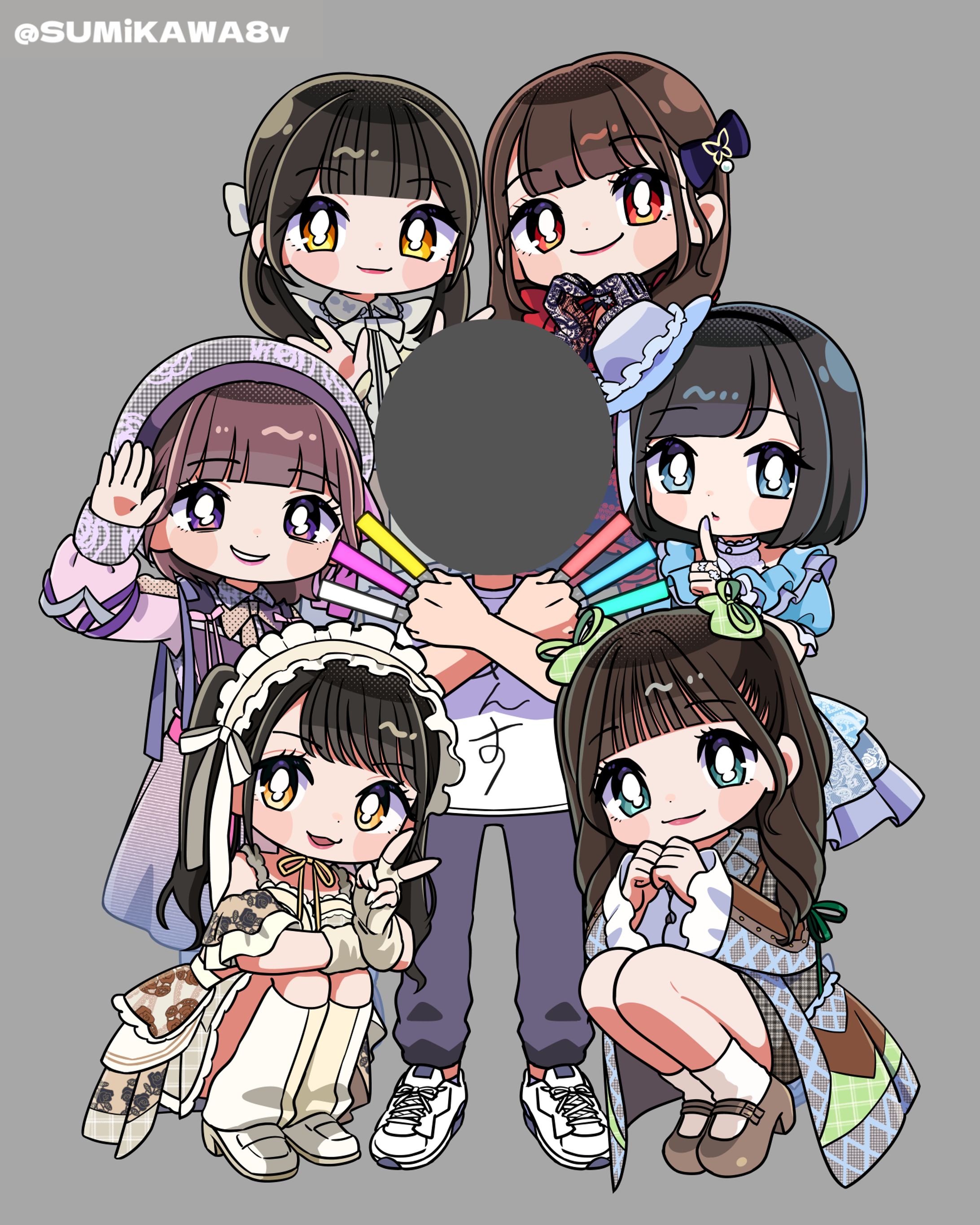 アンスリューム様顔出しパネル用イラスト2-1