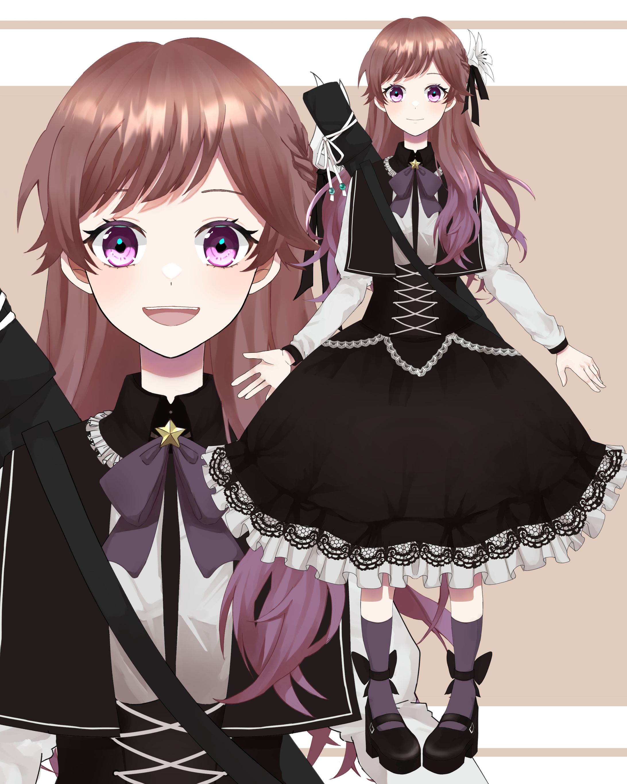 Vtuber 百合逢涙様 パーツ分け立ち絵-1