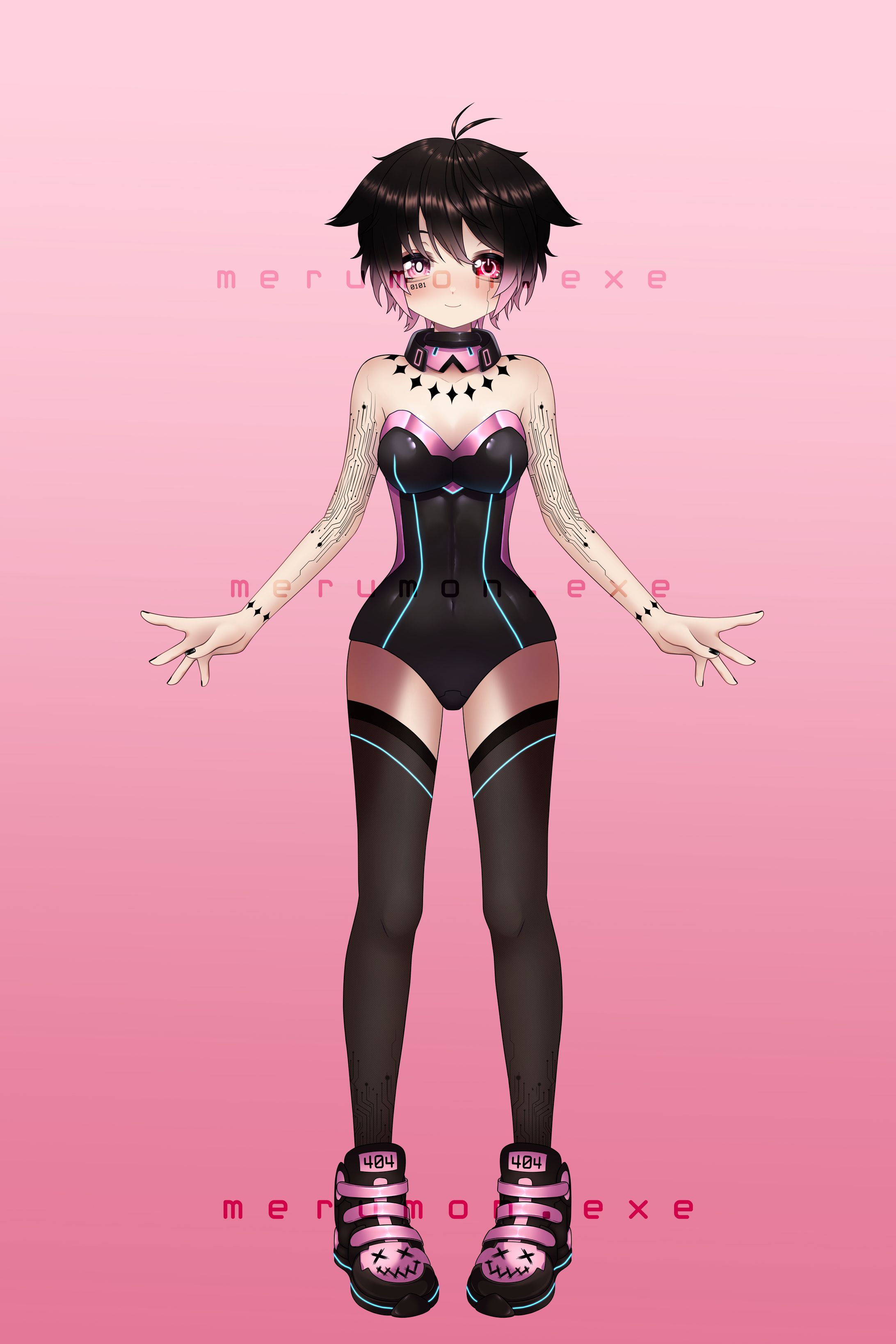 merumon.exe live2d model no coat-1