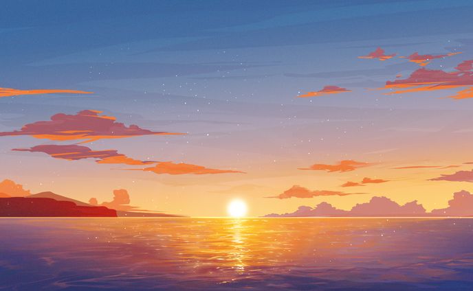 BGASHI - 노을 쬐기(Basking in the Sunset) / 夕焼けに沈む