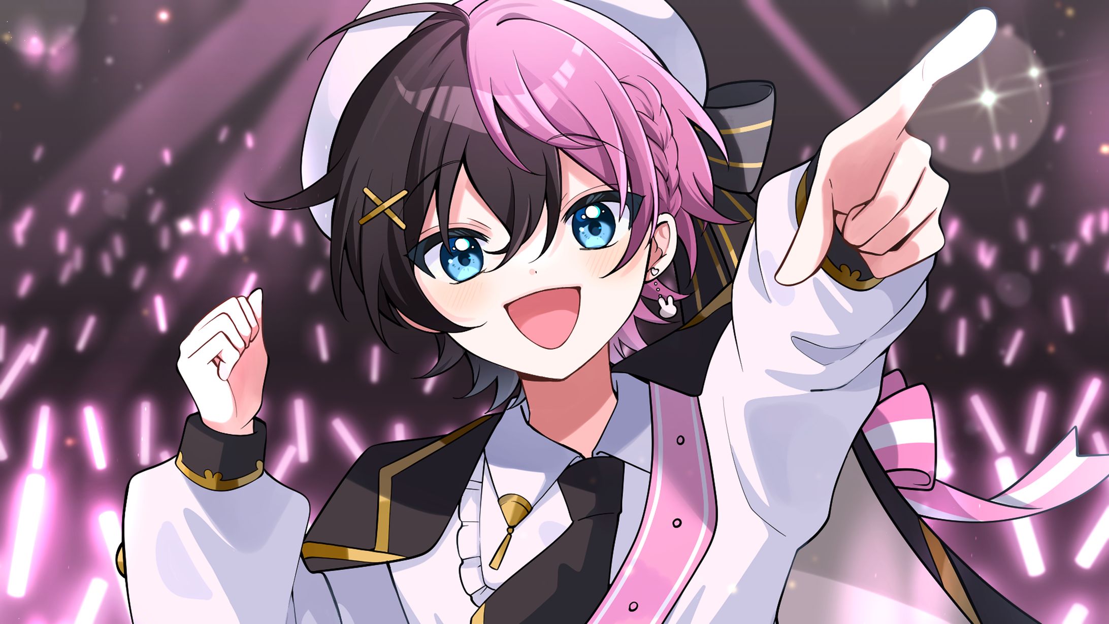 美恋兎こい様　「ファンサ」歌ってみたMV用イラスト-1