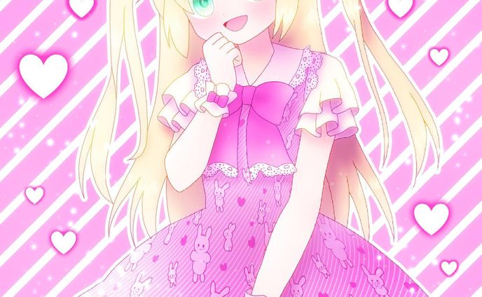 💕🐰　#イラスト　#お絵描き　#illustration #illust #女の子　#女の子イラスト　#デジタル　#デジタルイラスト　#デジタル絵　#オリジナル　#オリジナルイラスト　#オリジナル絵　#ロリィタ　#ロリィタファッション　#ロリータ　#ロリータファッション　#フリル　#リボン　#ハート　#うさぎ　#うさ耳　#うさみみ　#ツーサイドアップ　#ピンク