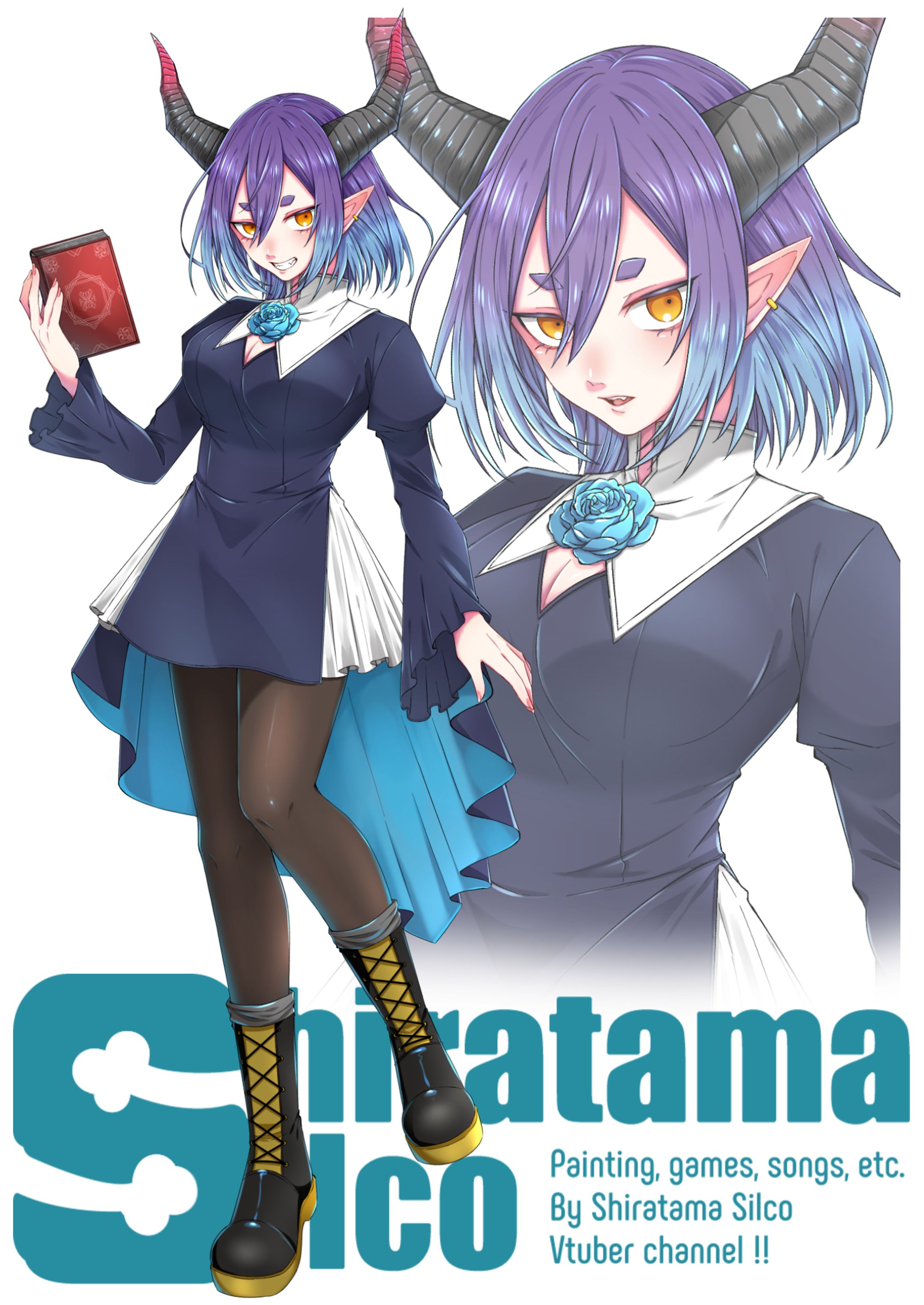 白玉しるこ_Vtuberモデルビジュアルイラスト-1