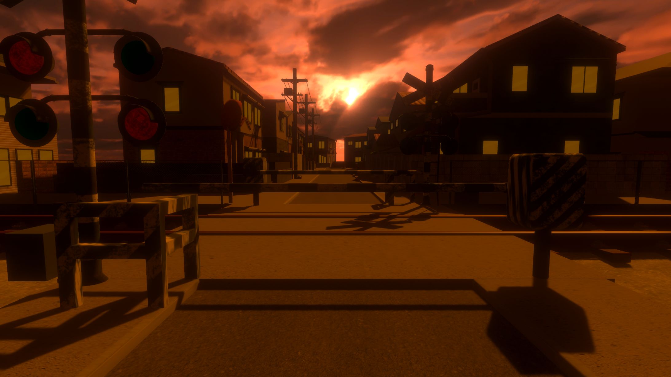《ワールド制作》開かずの踏切-Yuyake City--1