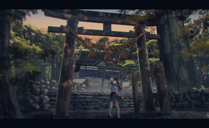 古手神社より